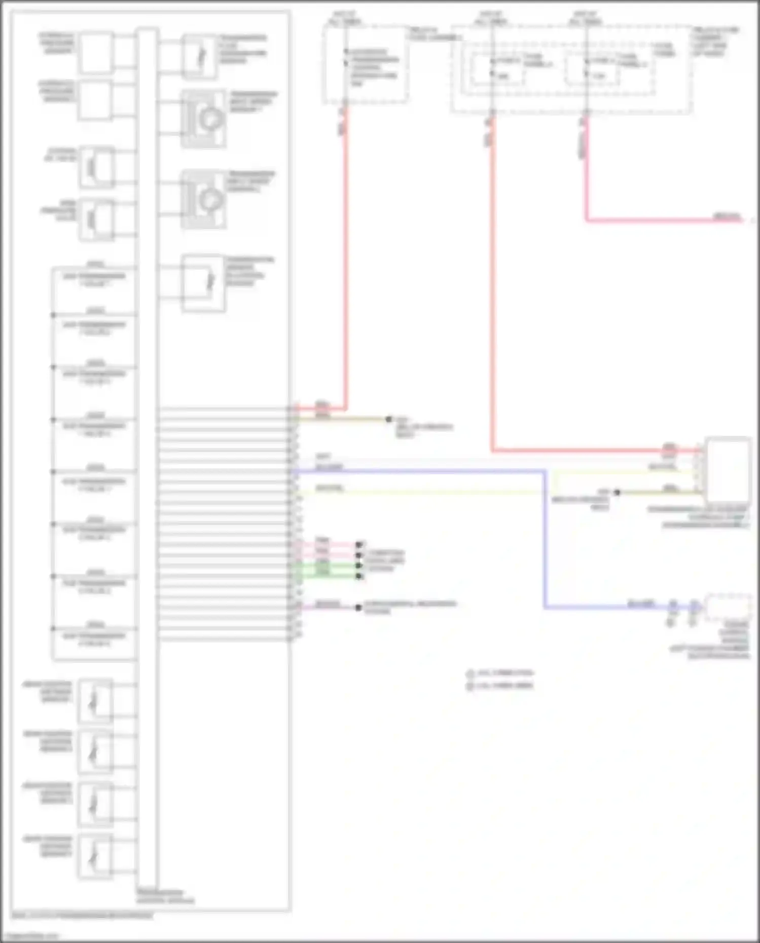 Wiring diagram cooling oil valve for Audi A4 B9 (2015-2020) (1 of 1)