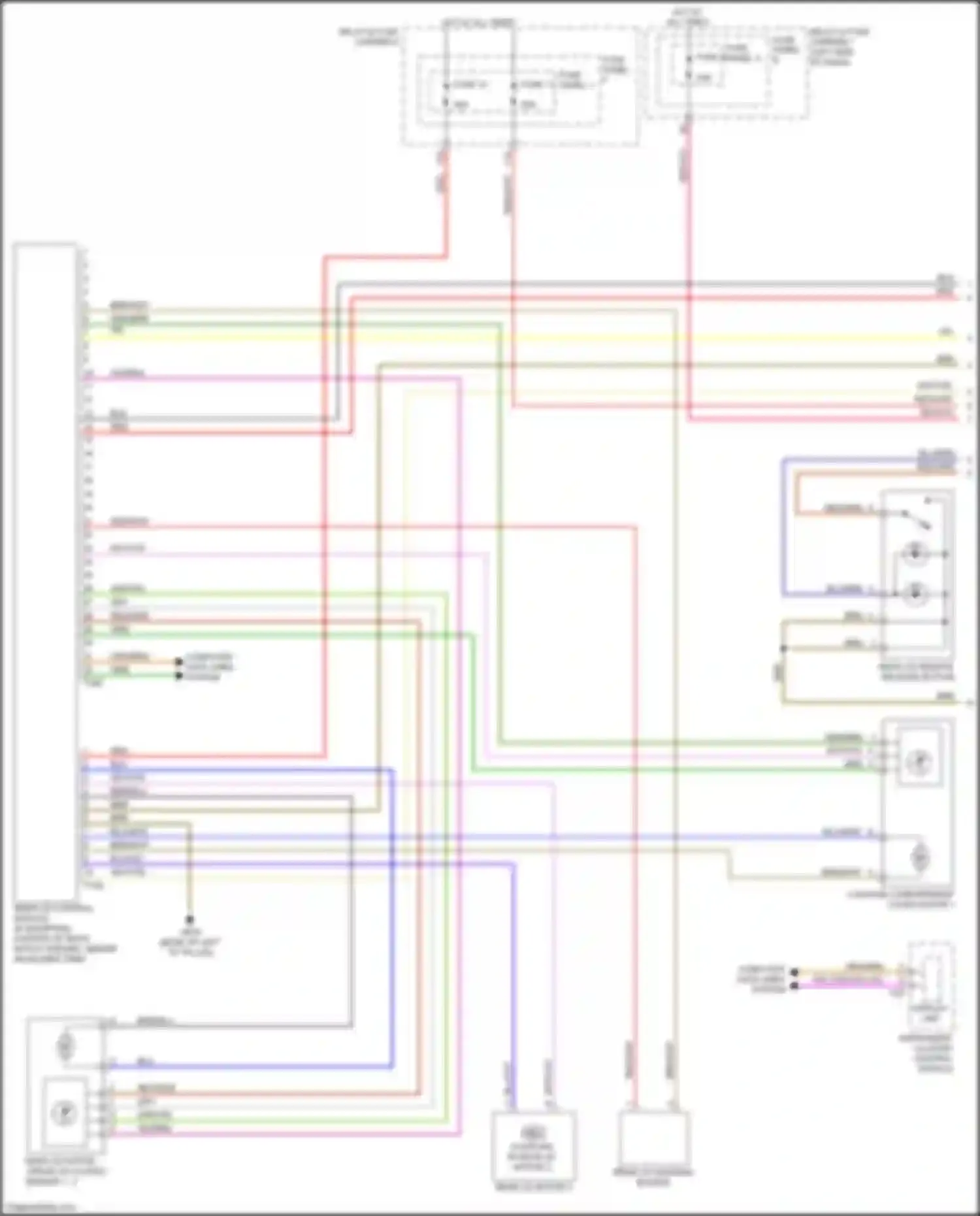 Wiring diagram coupling in rear lid motor 2 for Audi A4 B9 (2015-2020) (1 of 1)