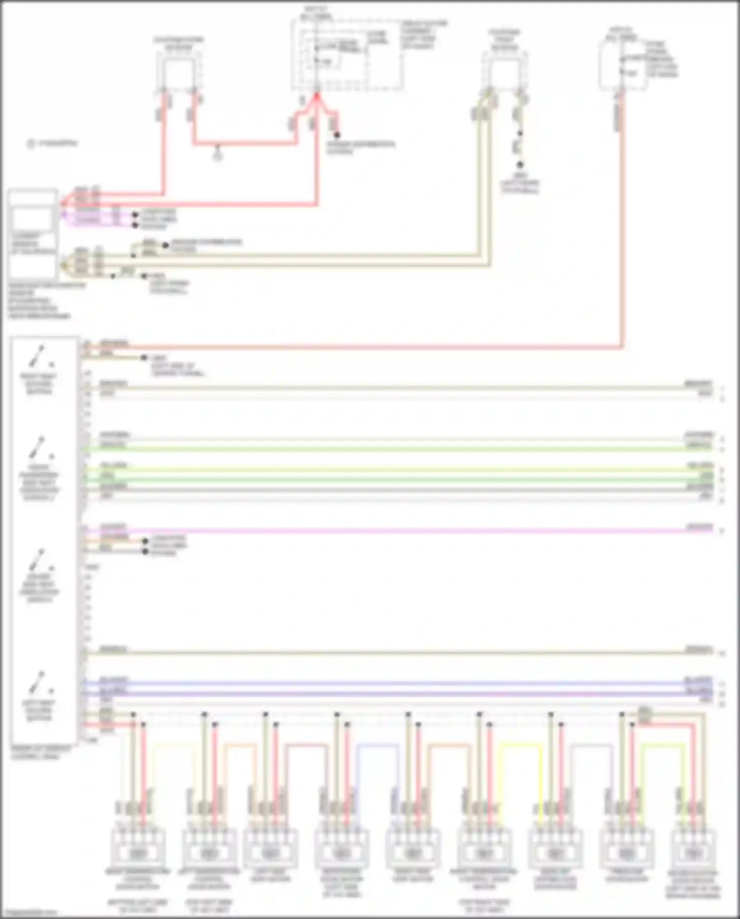 Wiring diagram coupling point on roof for Audi A4 B9 (2015-2020) (3 of 13)