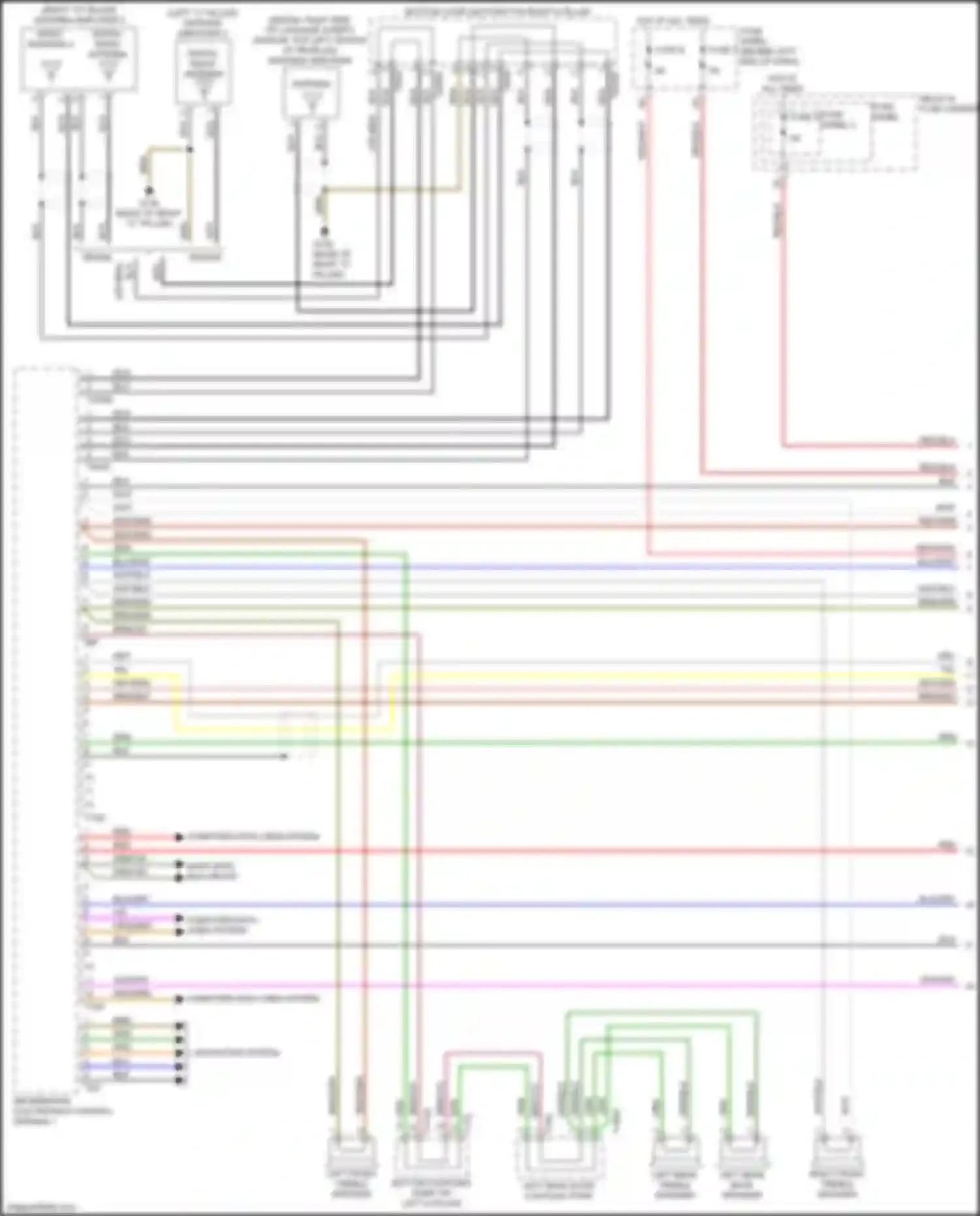 Wiring diagram digital radio antenna for Audi A4 B9 (2015-2020) (4 of 4)
