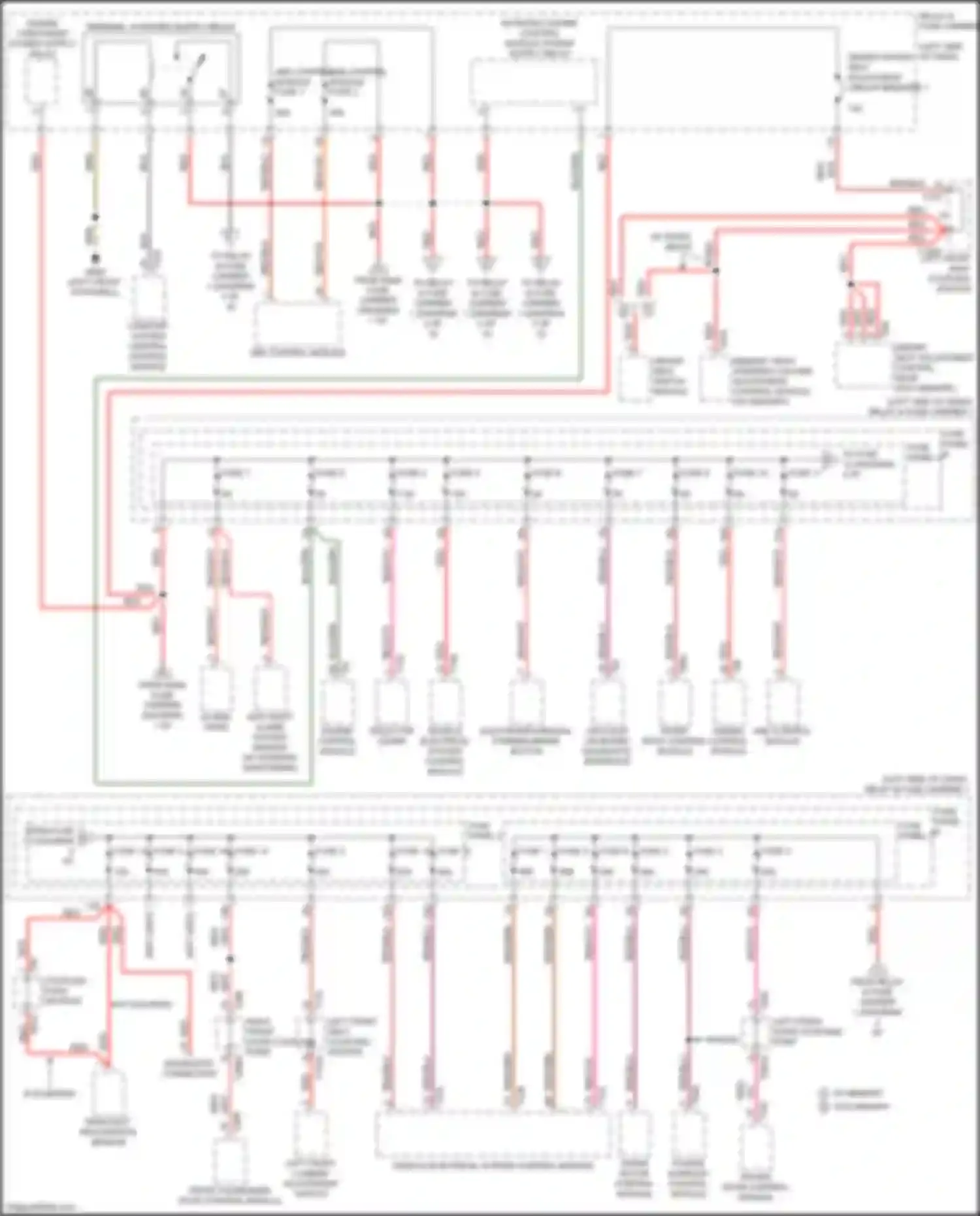 Wiring diagram driver power seat adjustment circuit breaker 1 for Audi A4 B9 (2015-2020) (2 of 3)