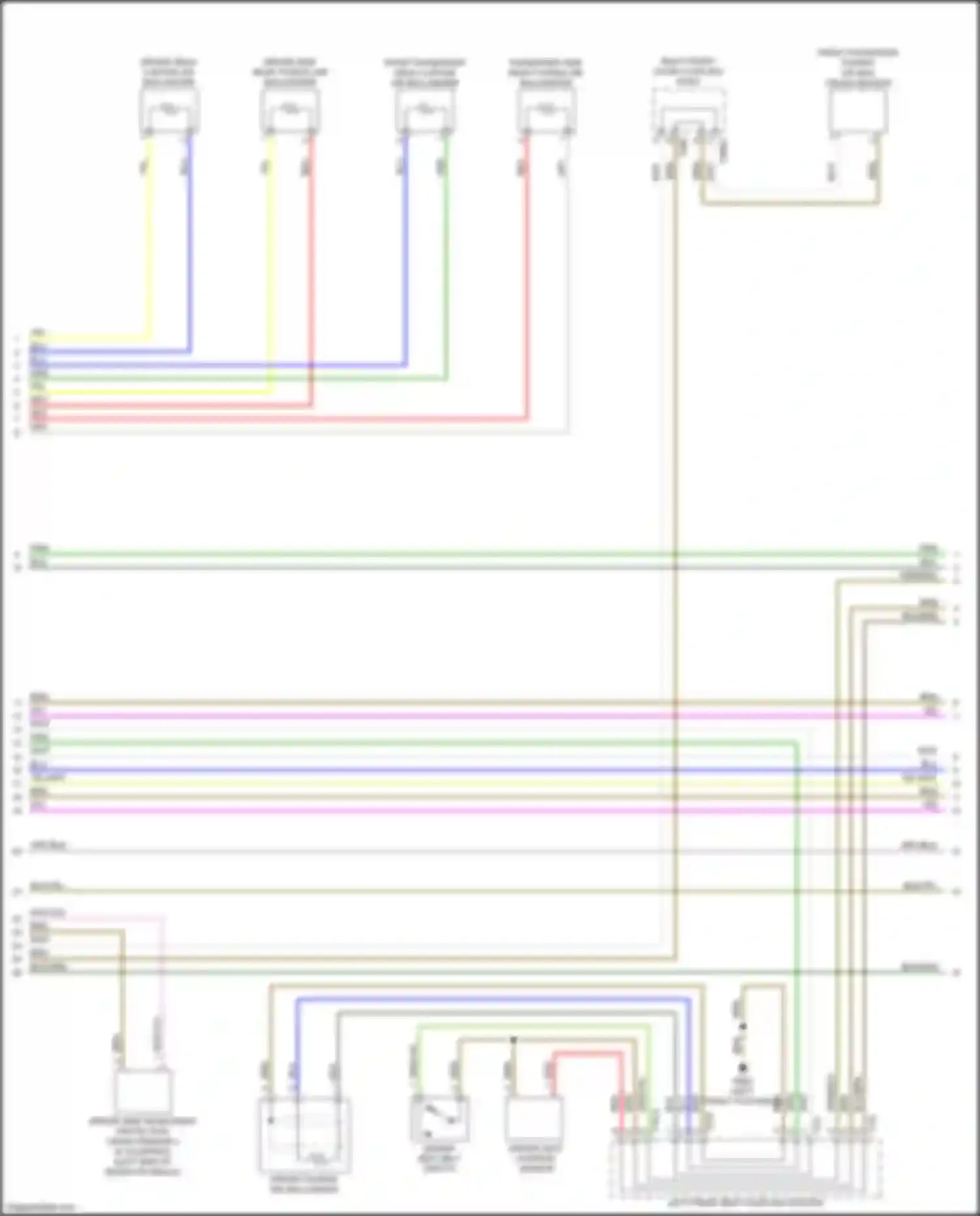 Wiring diagram driver seat position sensor for Audi A4 B9 (2015-2020) (1 of 1)