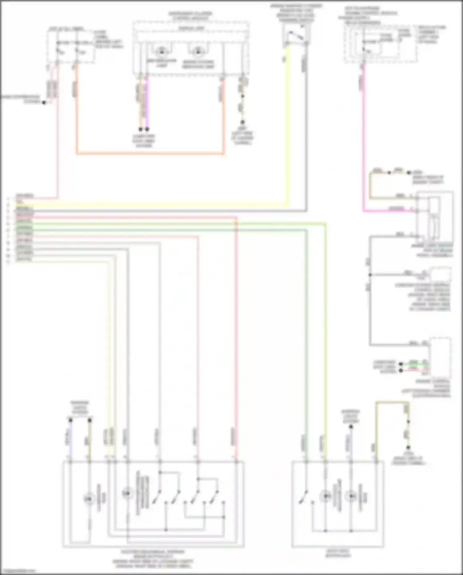 Wiring diagram electro- mechanical for Audi A4 B9 (2015-2020) (2 of 2)