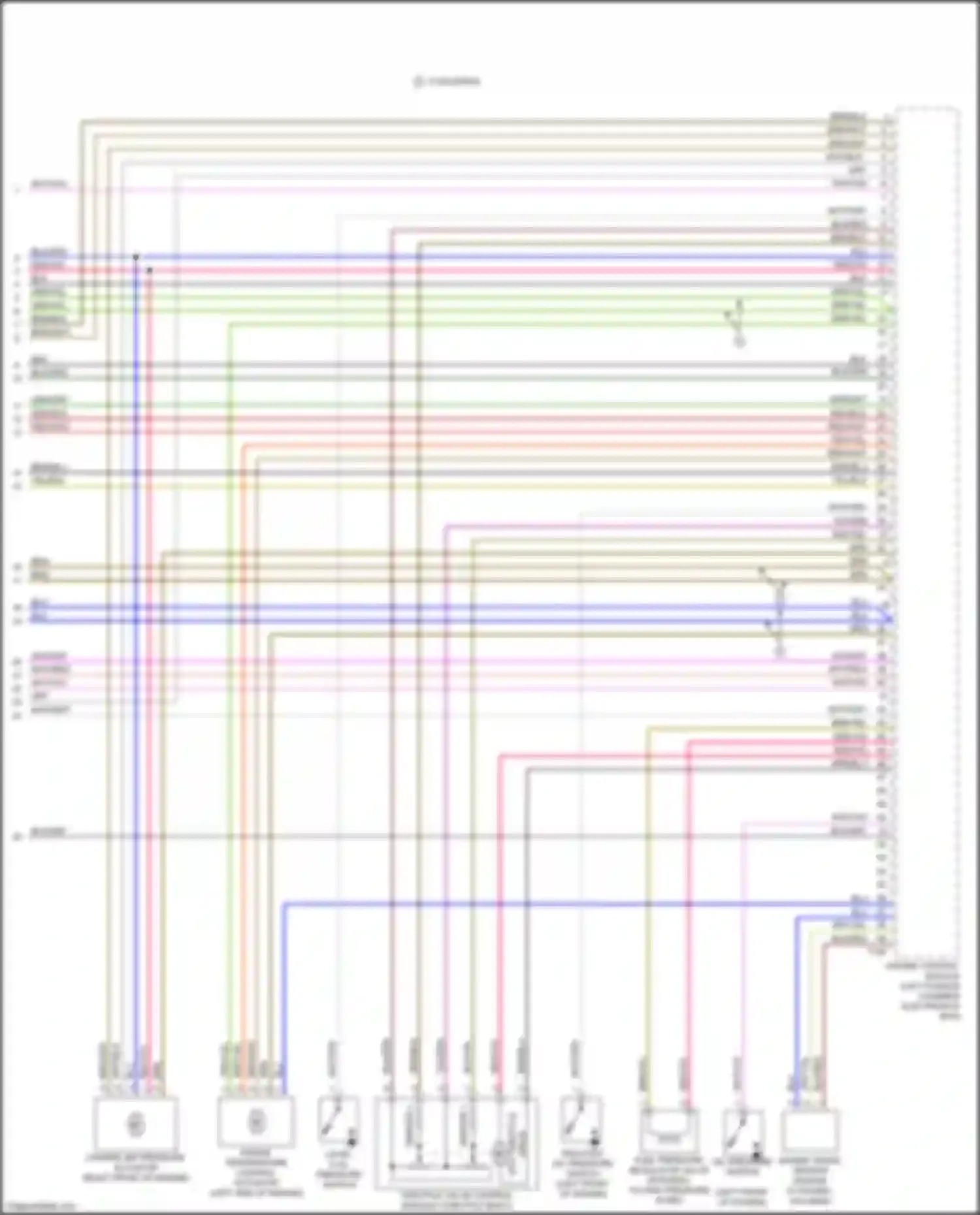 Wiring diagram engine speed sensor for Audi A4 B9 (2015-2020) (3 of 3)