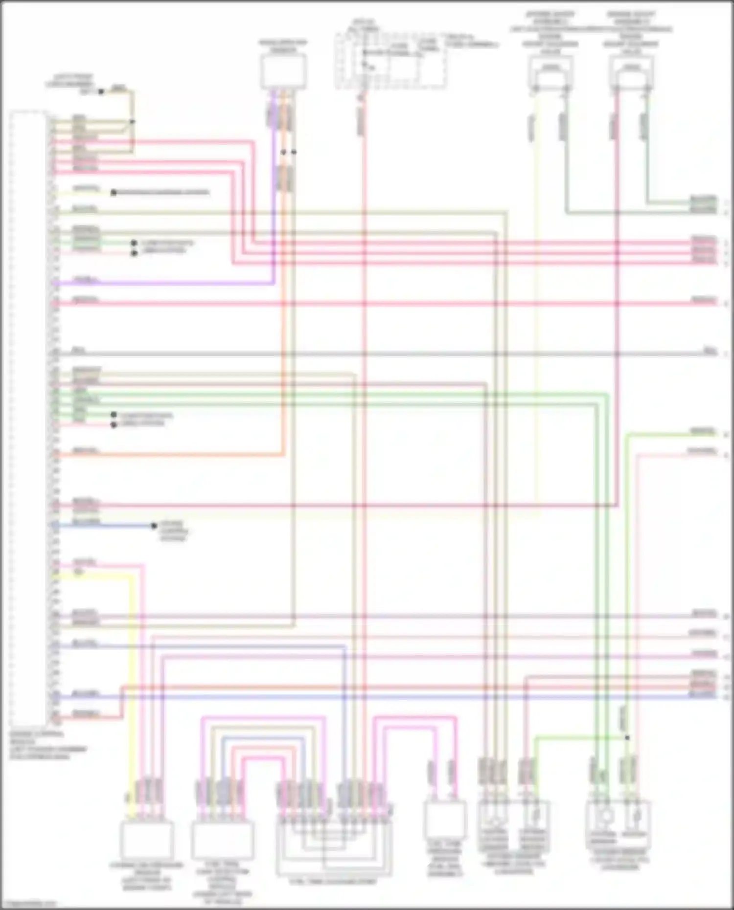 Wiring diagram fuel tank leak detection control module for Audi A4 B9 (2015-2020) (3 of 3)