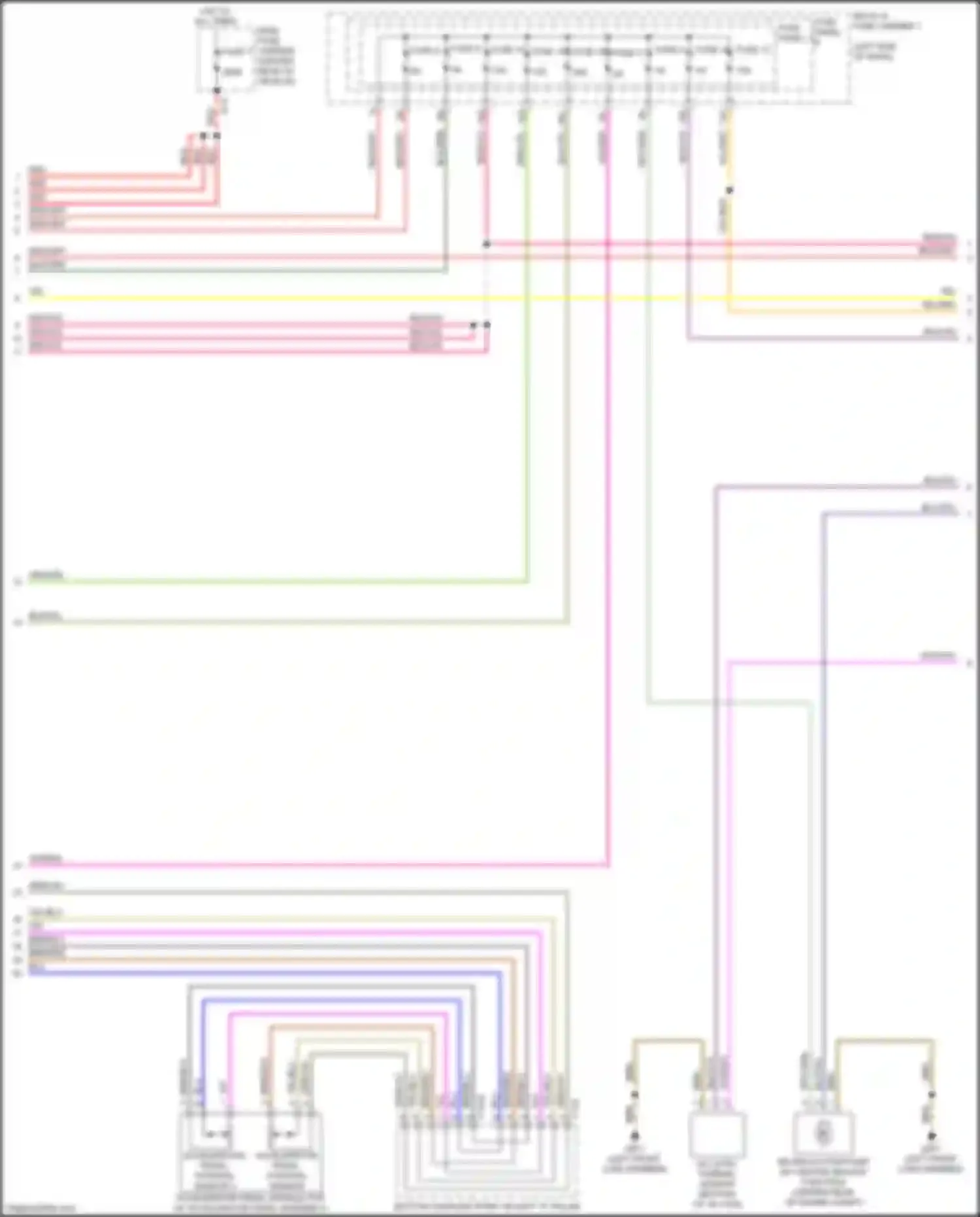 Wiring diagram fuse panel b for Audi A4 B9 (2015-2020) (68 of 68)