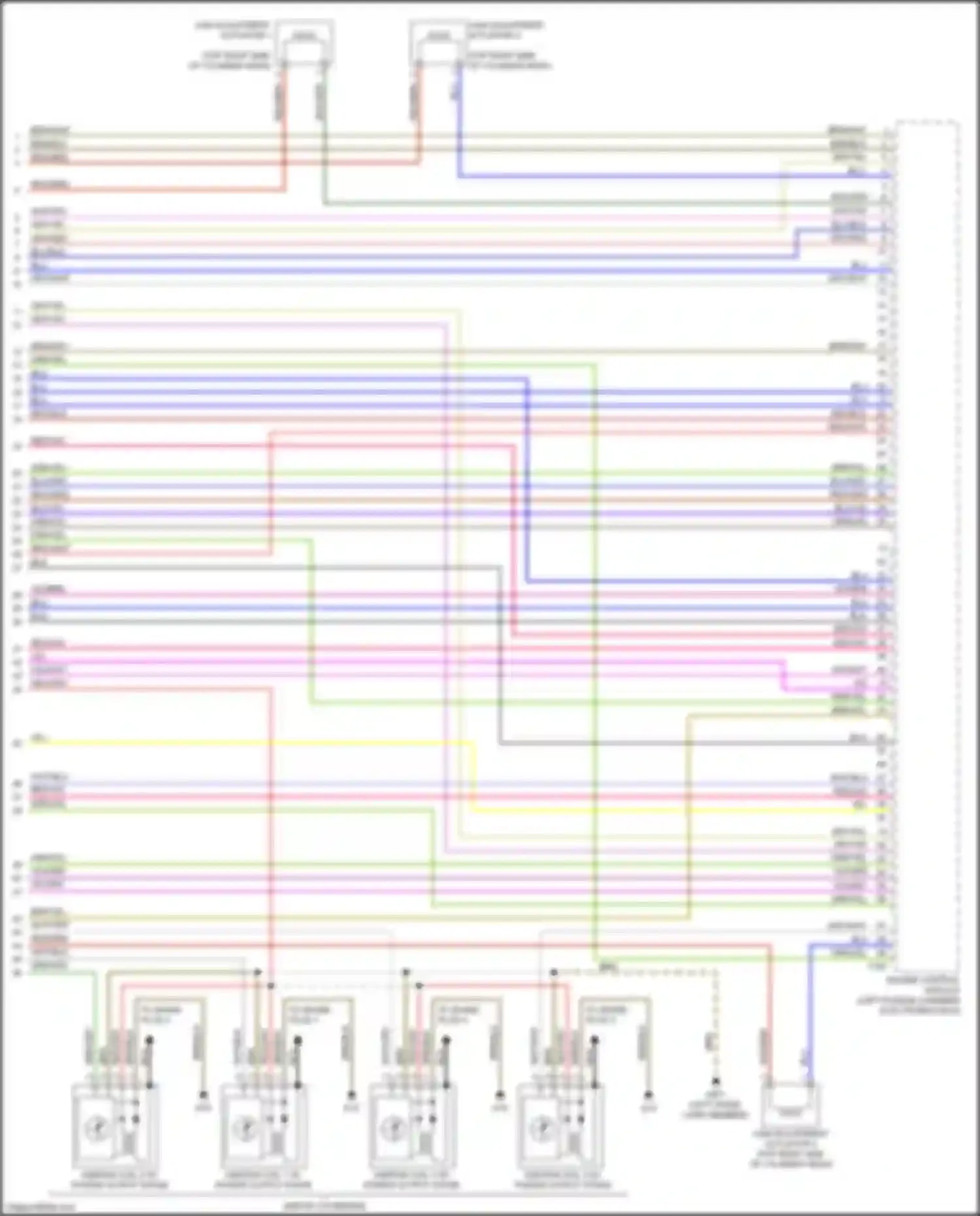 Wiring diagram ignition coil 2 w/ power output stage for Audi A4 B9 (2015-2020) (1 of 1)
