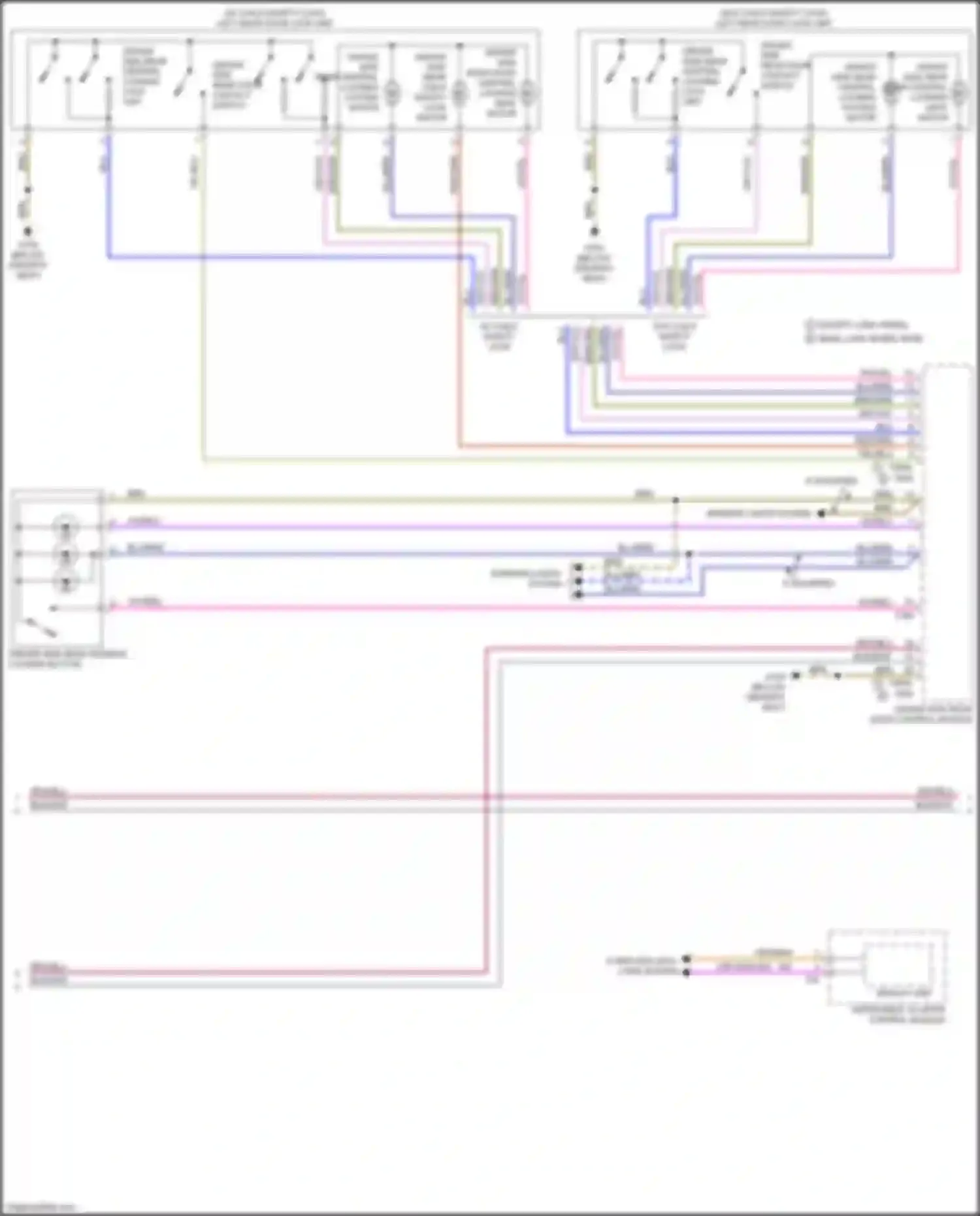 Wiring diagram instrument cluster control module for Audi A4 B9 (2015-2020) (6 of 23)
