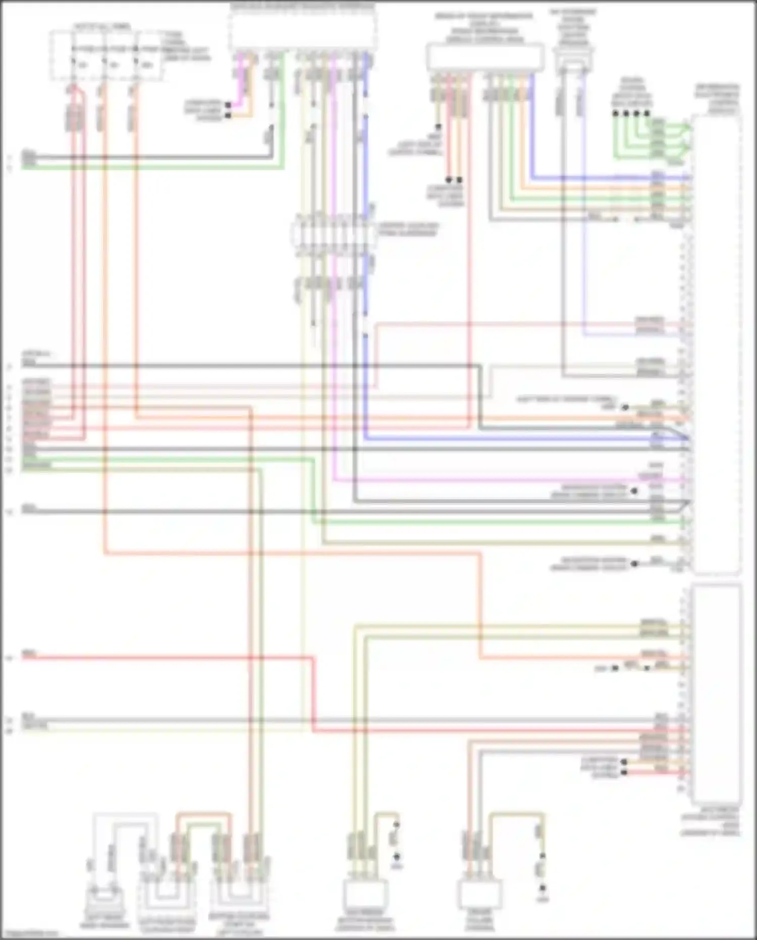 Wiring diagram left front door coupling point for Audi A4 B9 (2015-2020) (8 of 23)