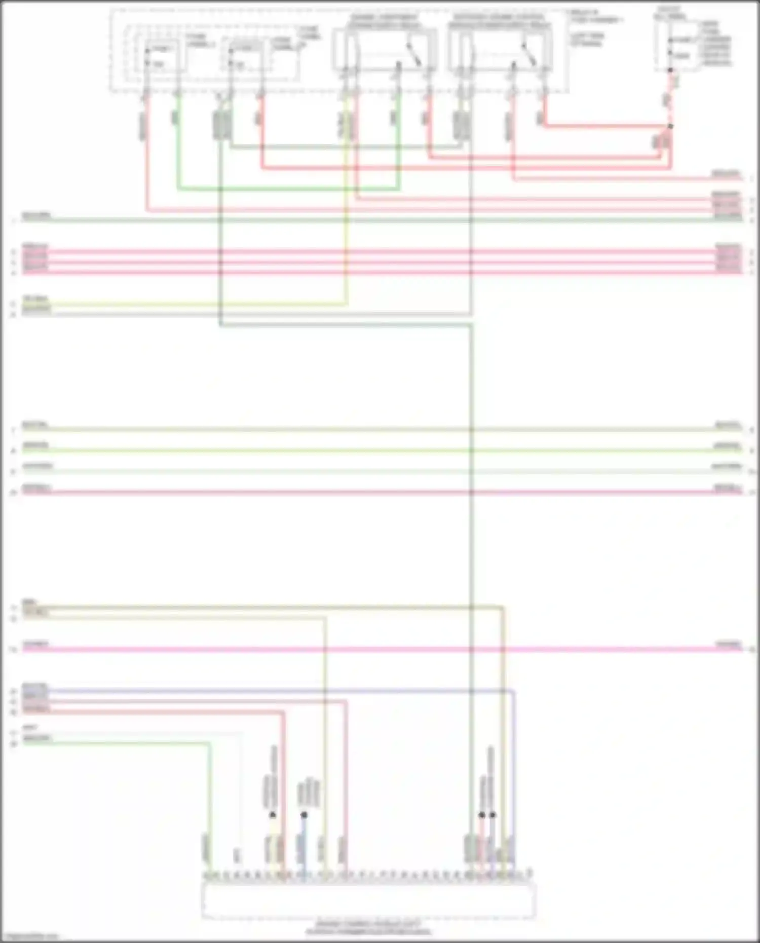 Wiring diagram main fuse carrier for Audi A4 B9 (2015-2020) (5 of 6)
