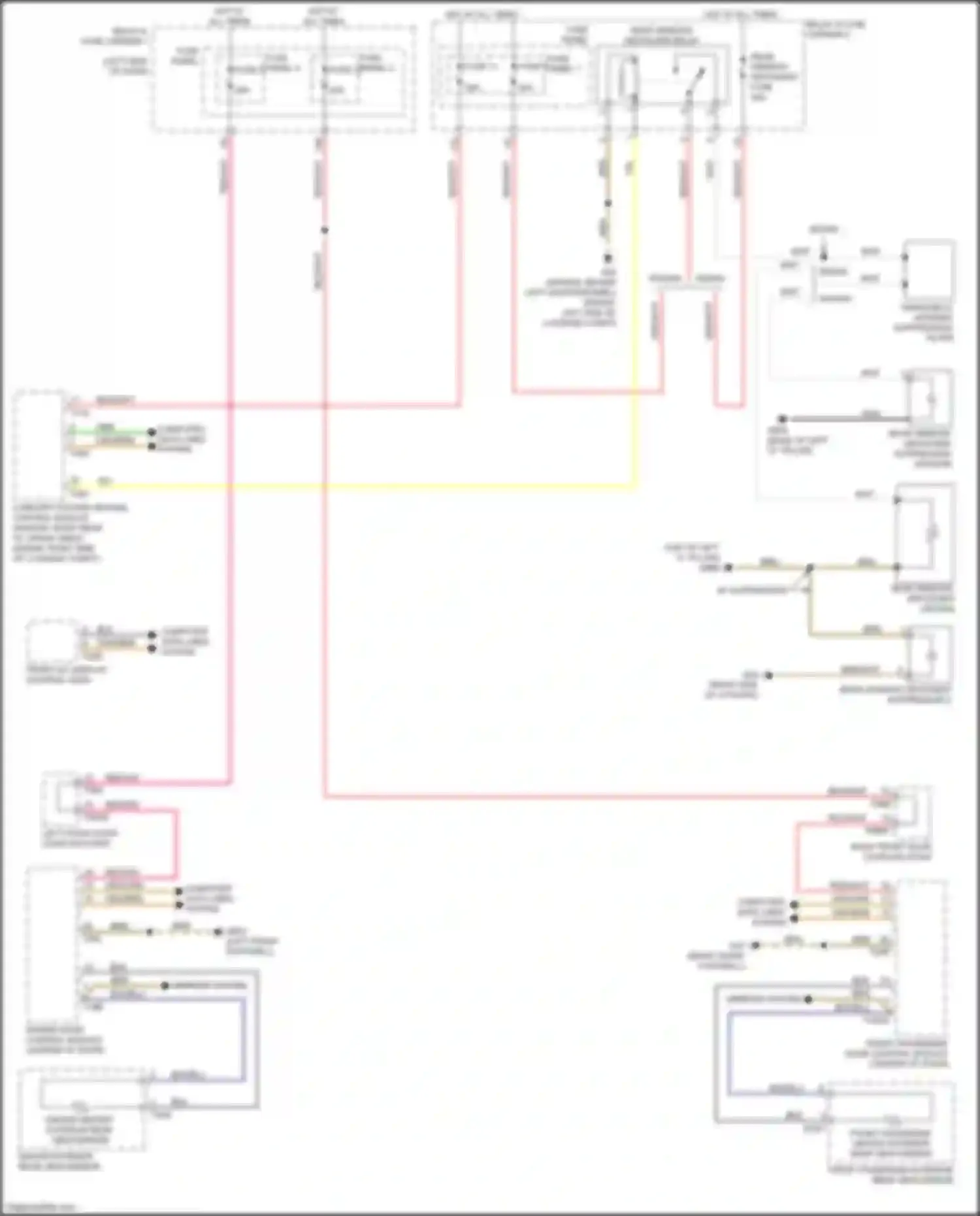 Wiring diagram mirrors system for Audi A4 B9 (2015-2020) (1 of 1)