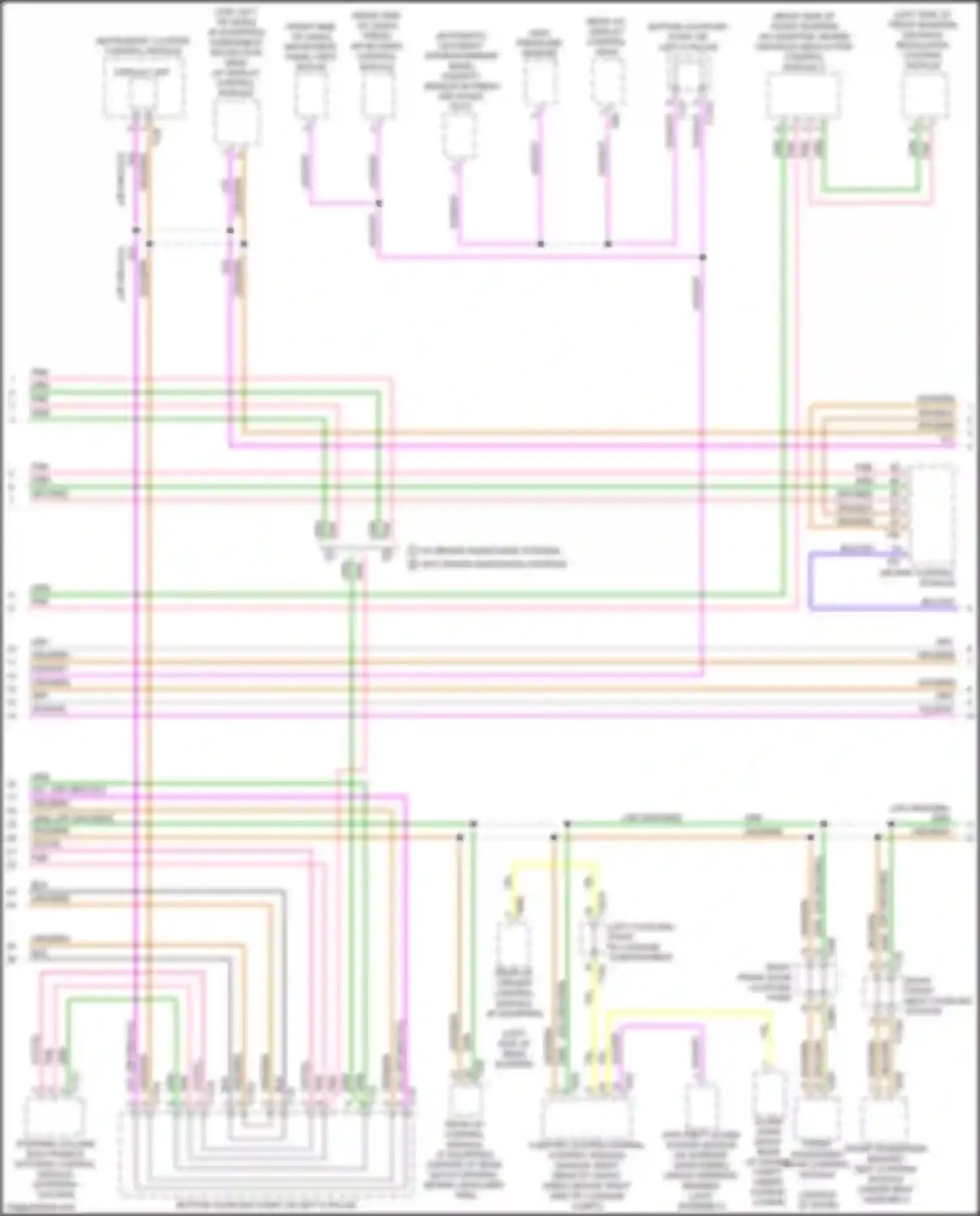 Wiring diagram right front door coupling point for Audi A4 B9 (2015-2020) (1 of 22)