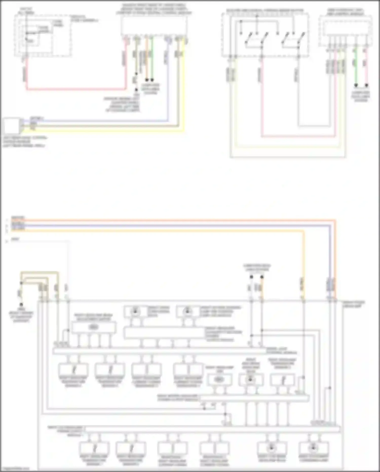 Wiring diagram right front headlamp for Audi A4 B9 (2015-2020) (6 of 7)