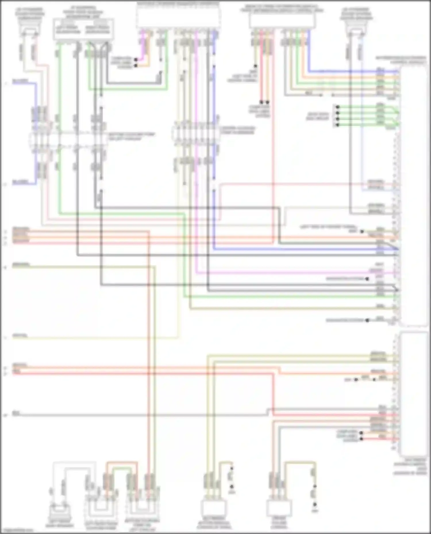 Wiring diagram right front microphone for Audi A4 B9 (2015-2020) (5 of 5)