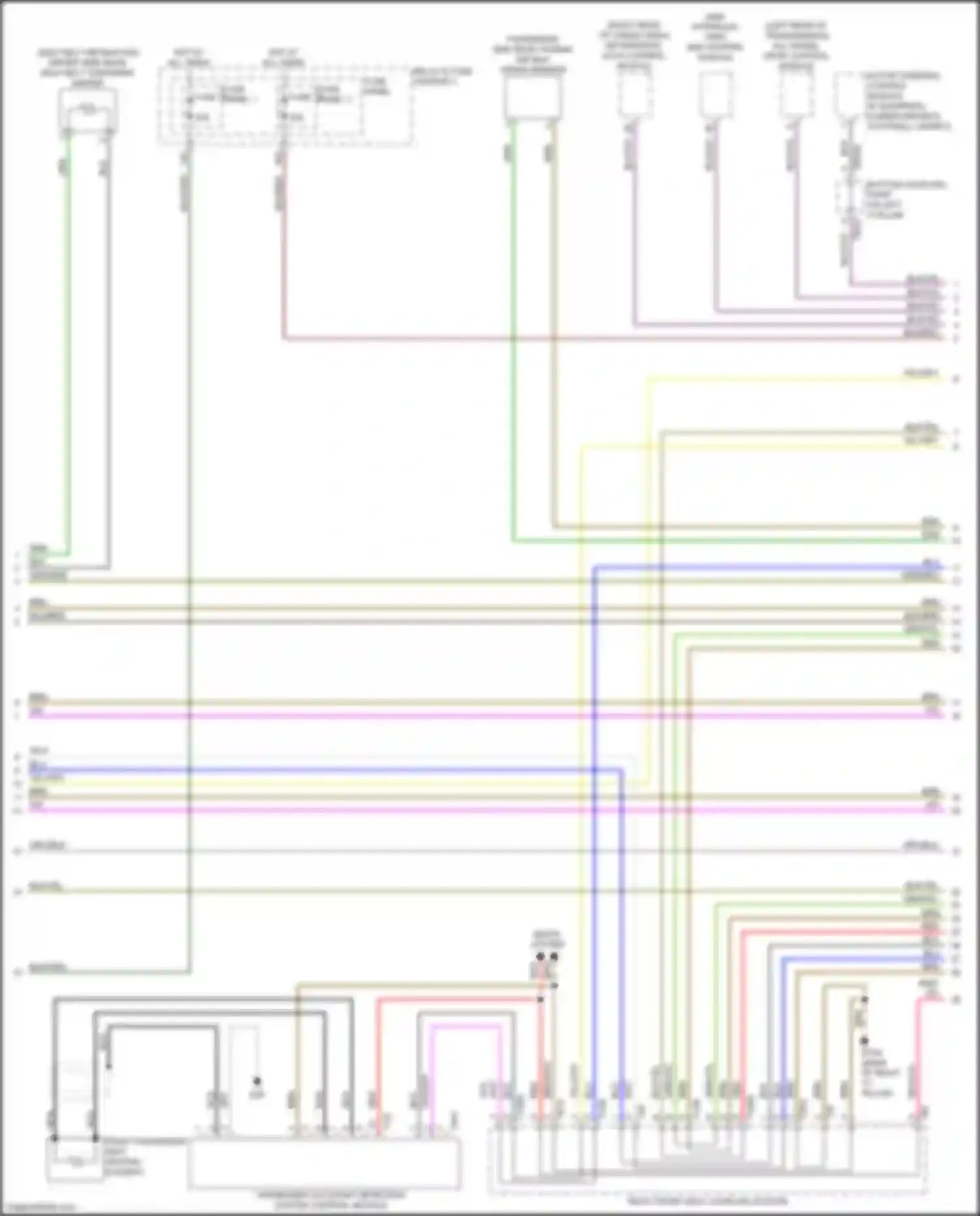 Wiring diagram right front seat coupling station for Audi A4 B9 (2015-2020) (14 of 14)