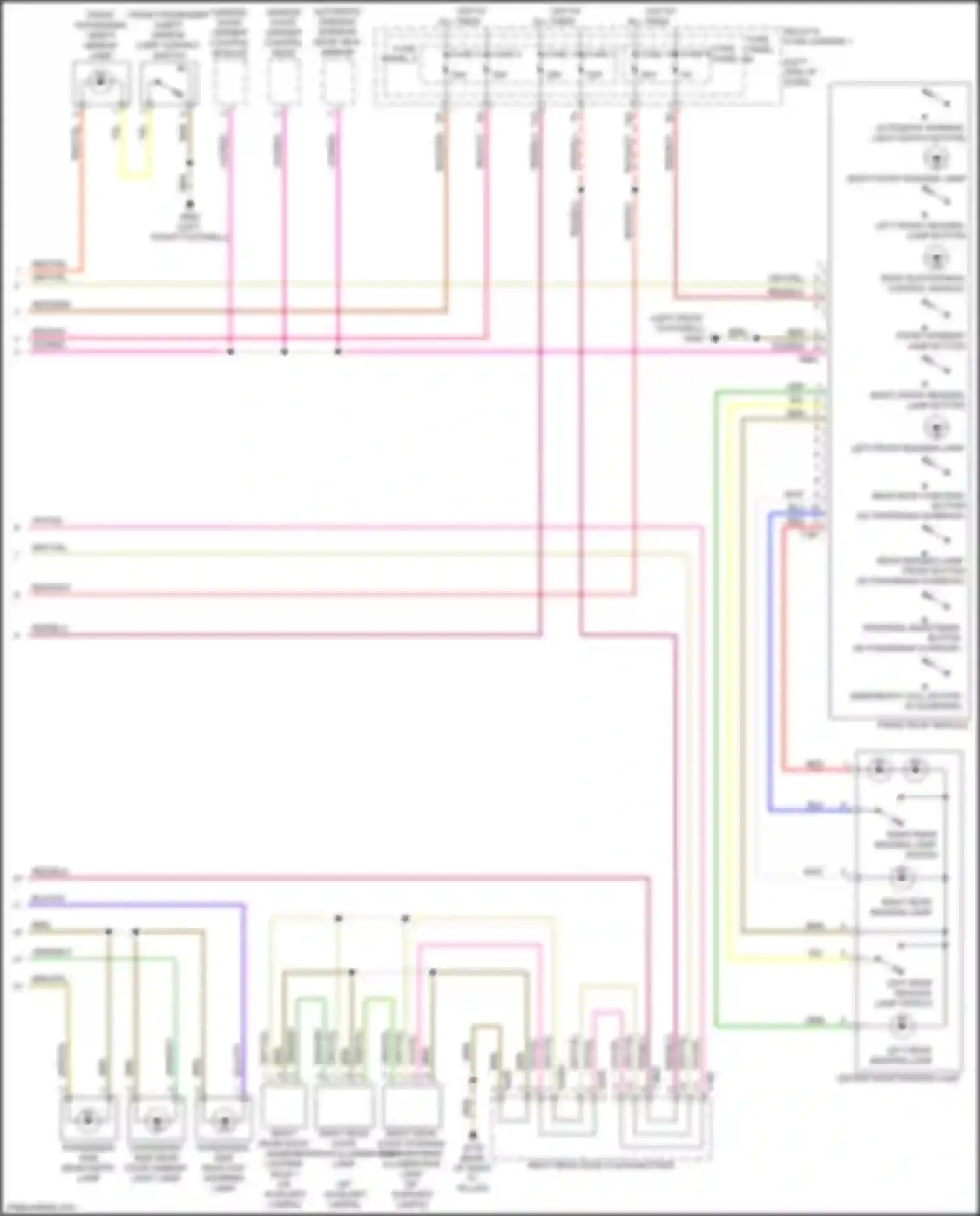 Wiring diagram right rear door coupling point for Audi A4 B9 (2015-2020) (12 of 14)