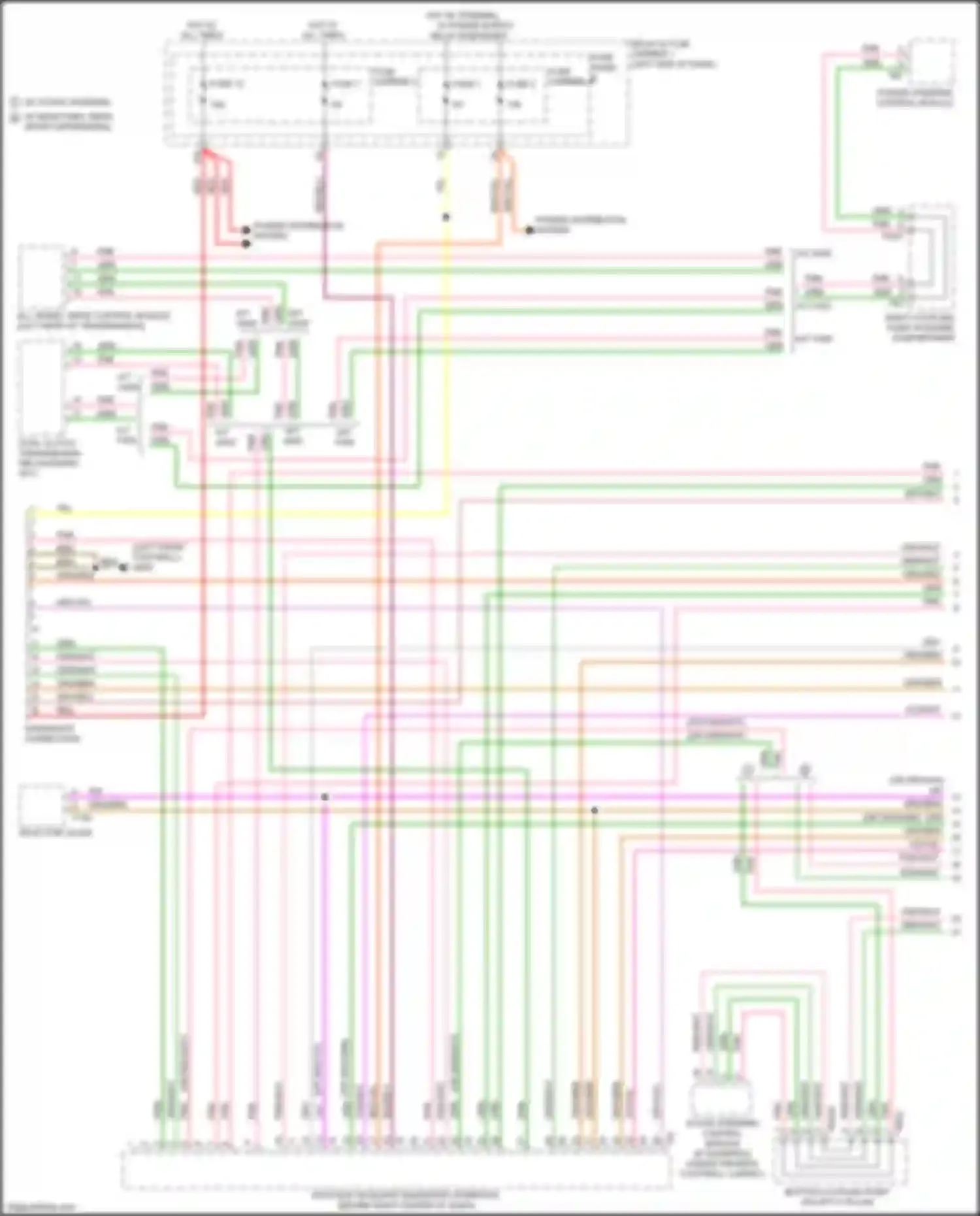 Wiring diagram selector lever for Audi A4 B9 (2015-2020) (2 of 4)