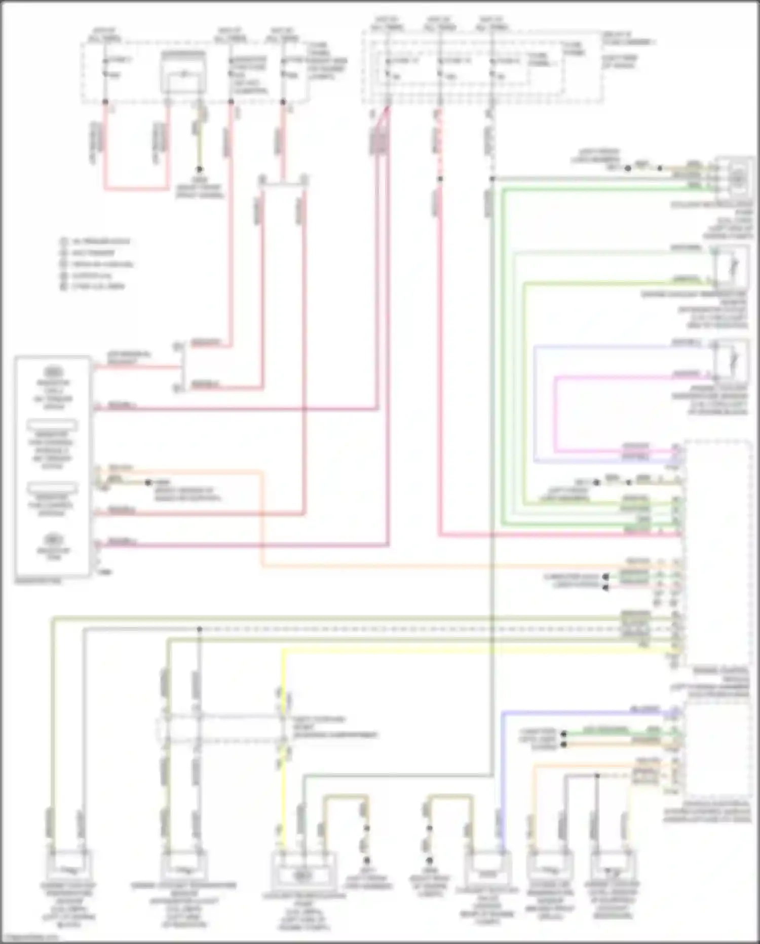 Wiring diagram vehicle electrical system control module for Audi A4 B9 (2015-2020) (23 of 36)