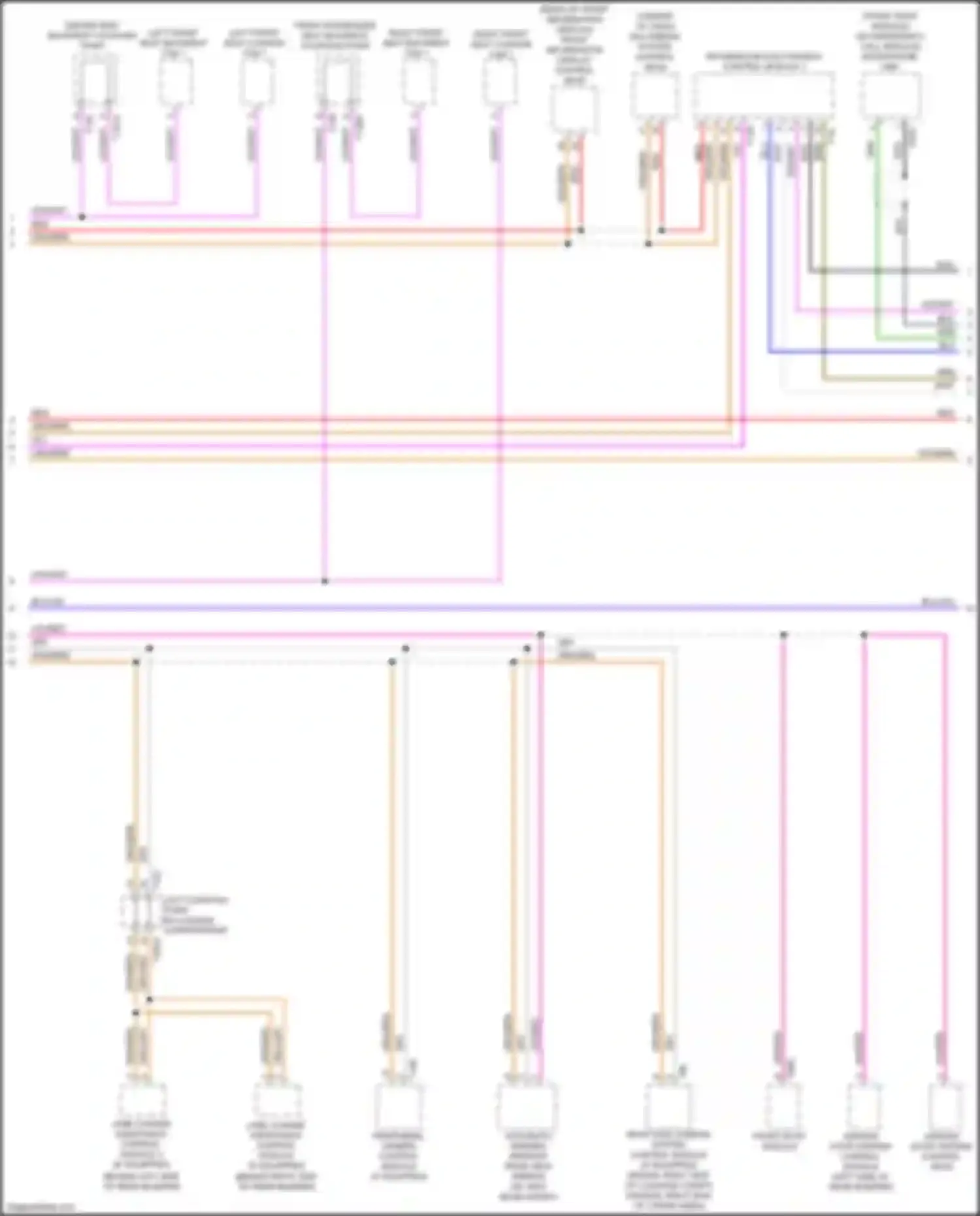 Wiring diagram w/ high beam assist for Audi A4 B9 (2015-2020) (2 of 2)