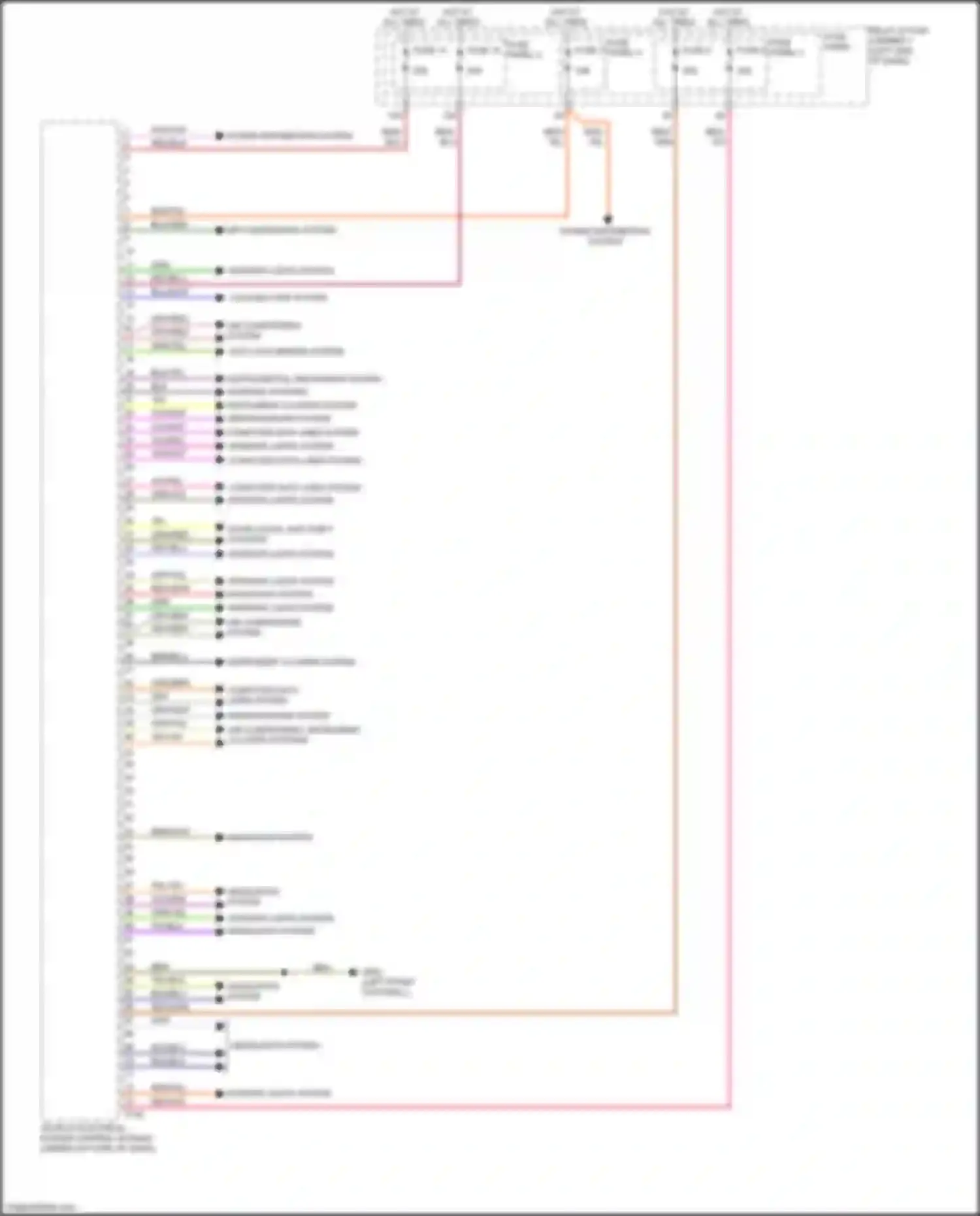 Wiring diagram wiper/washer system for Audi A4 B9 (2015-2020) (2 of 2)