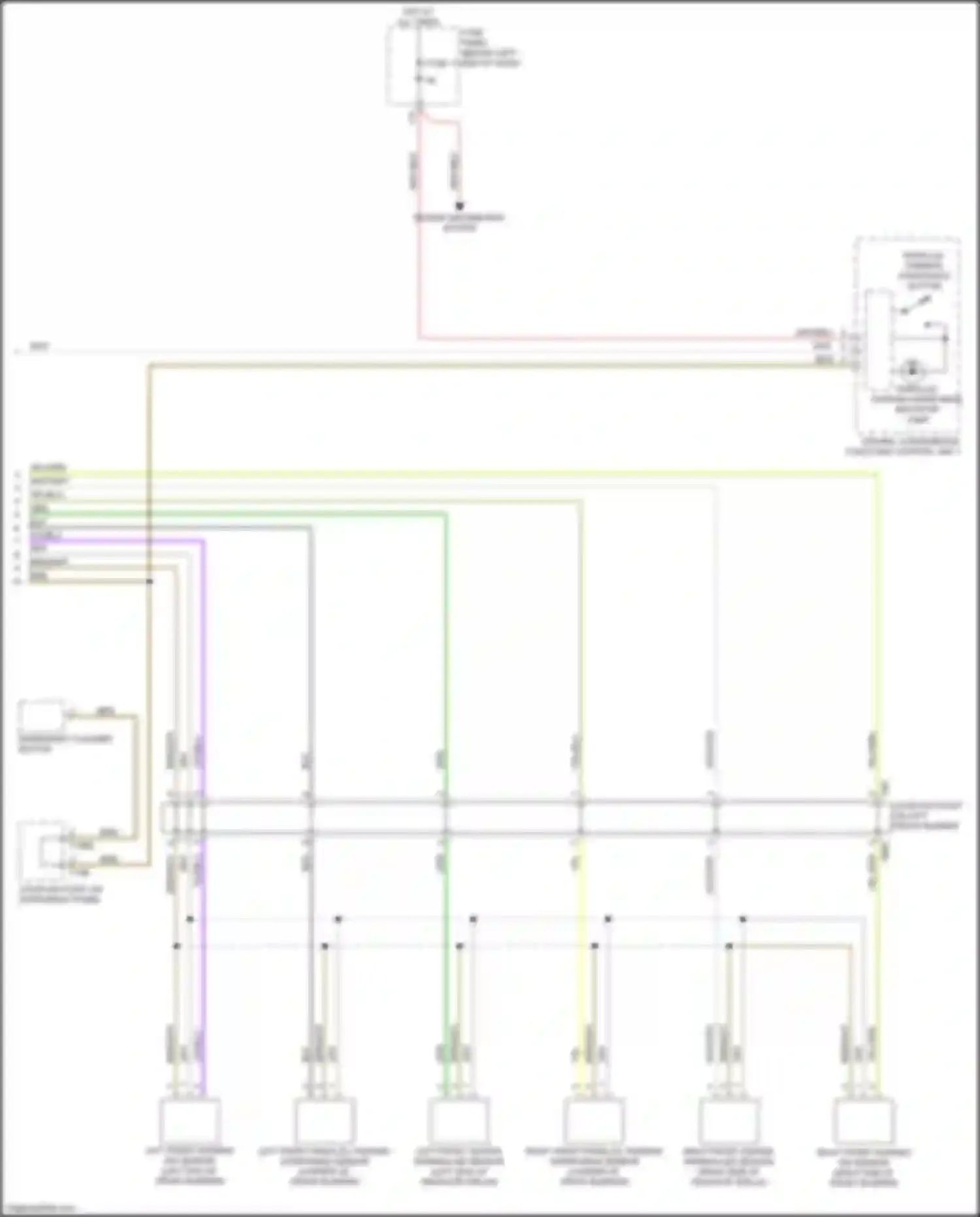 Wiring diagram yel/blu for Audi A4 B9 (2015-2020) (15 of 21)