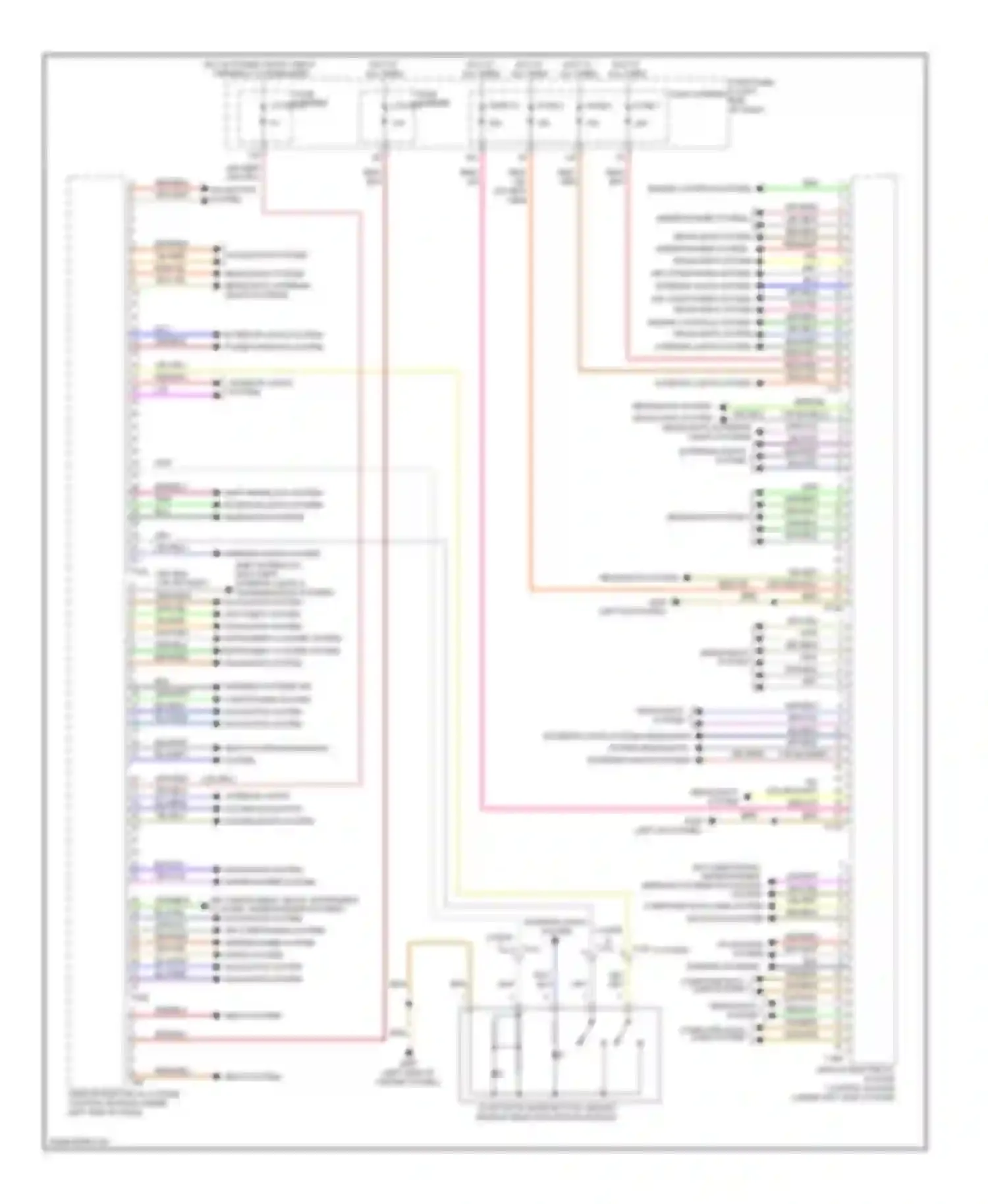 A5 Audi I facelift (2011-2016): Vehicle electrical system control module circuit