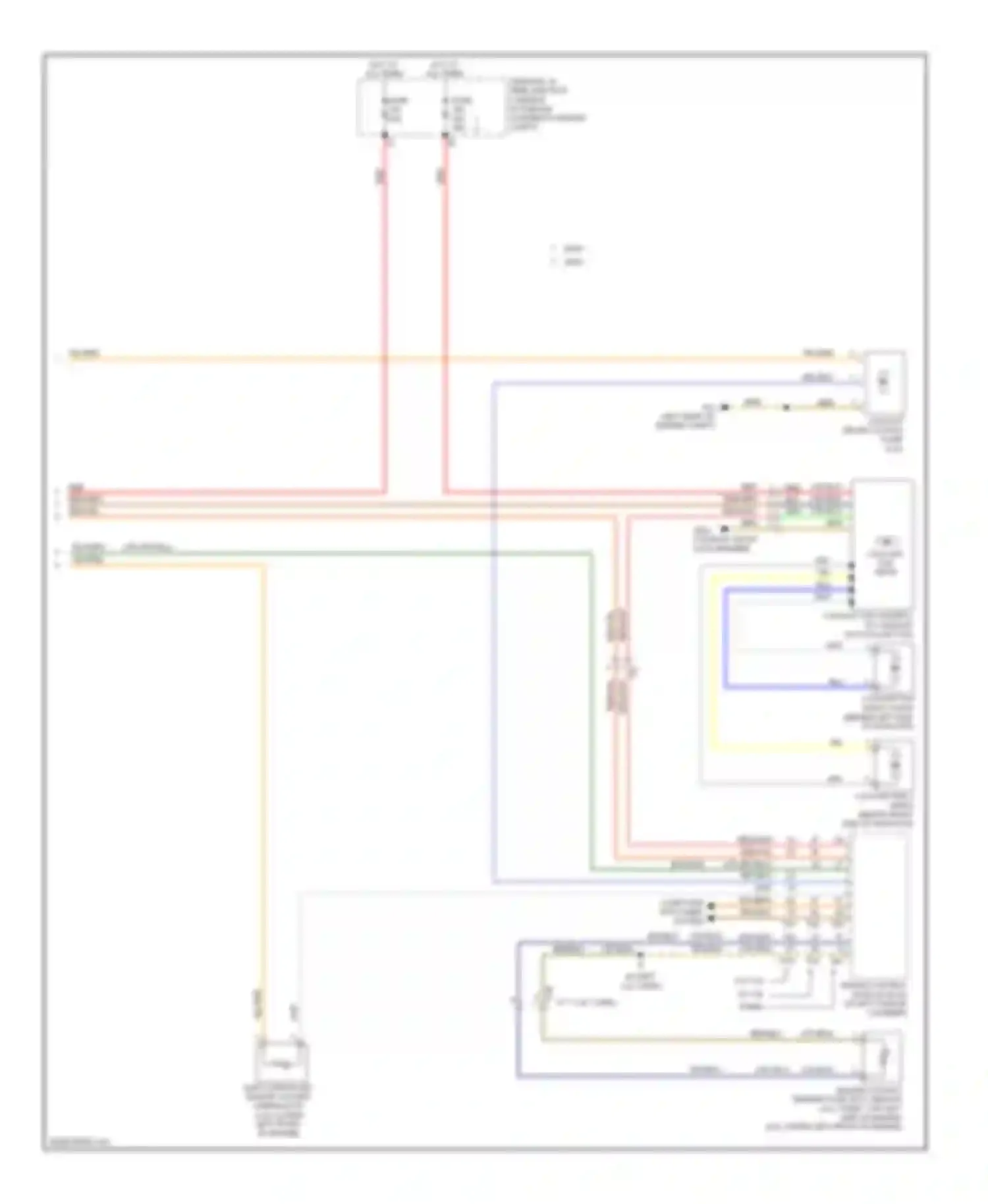 A5 Audi I facelift (2011-2016): Cooling fan circuit (2 of 2)
