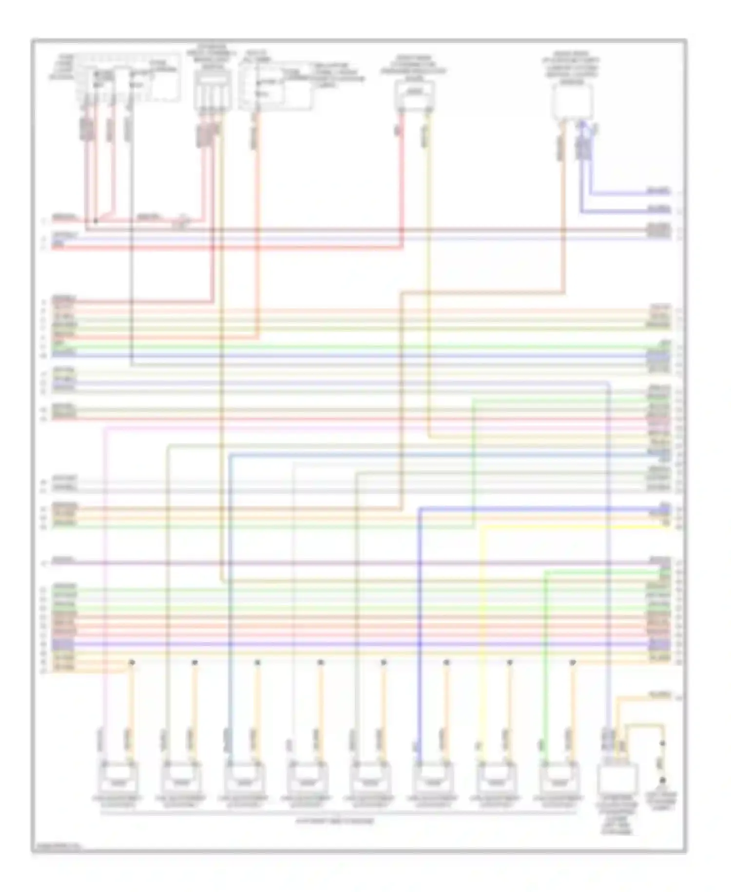 A5 Audi I facelift (2011-2016): Wiring diagram engine performance 2.0l turbo (3 of 6)