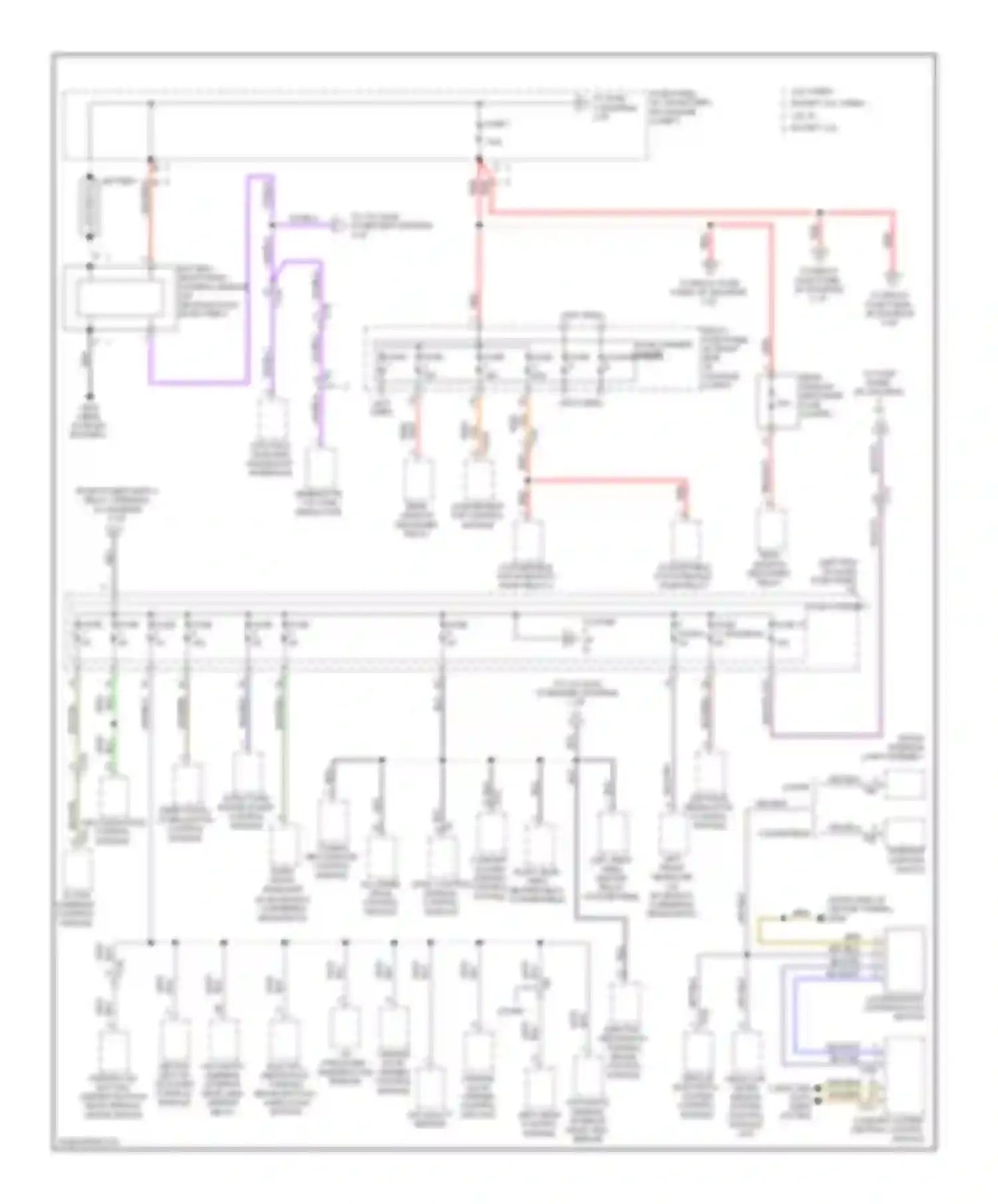 A5 Audi I facelift (2011-2016): Power distribution circuit (1 of 9)