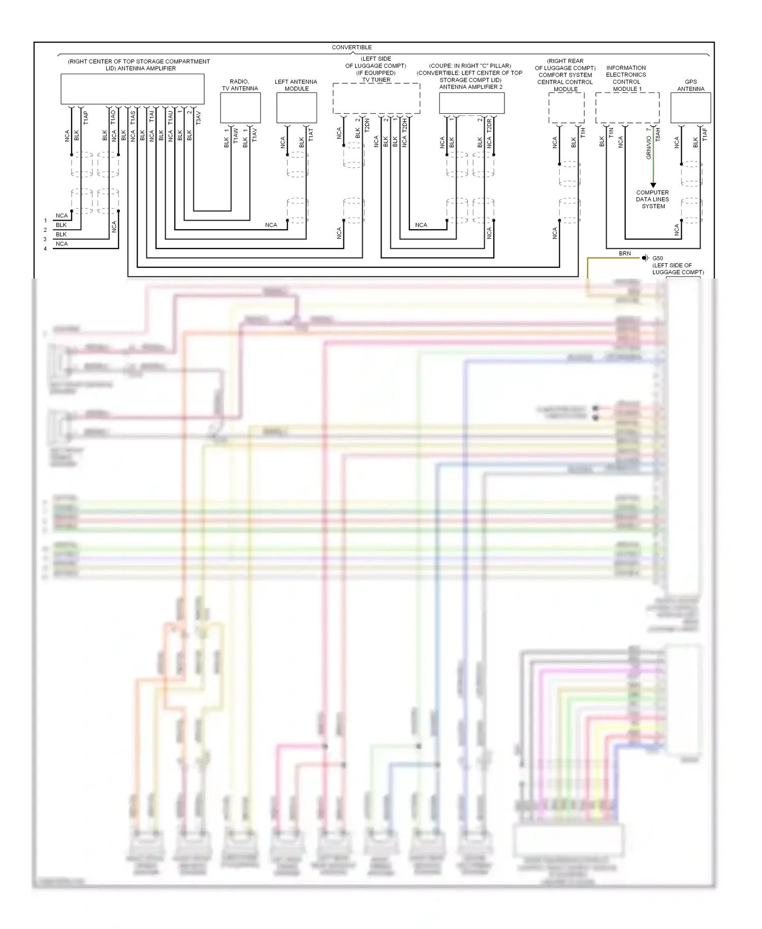 Audi A5 I facelift (2011-2016) computer data lines system wiring diagram  (58 of 123)