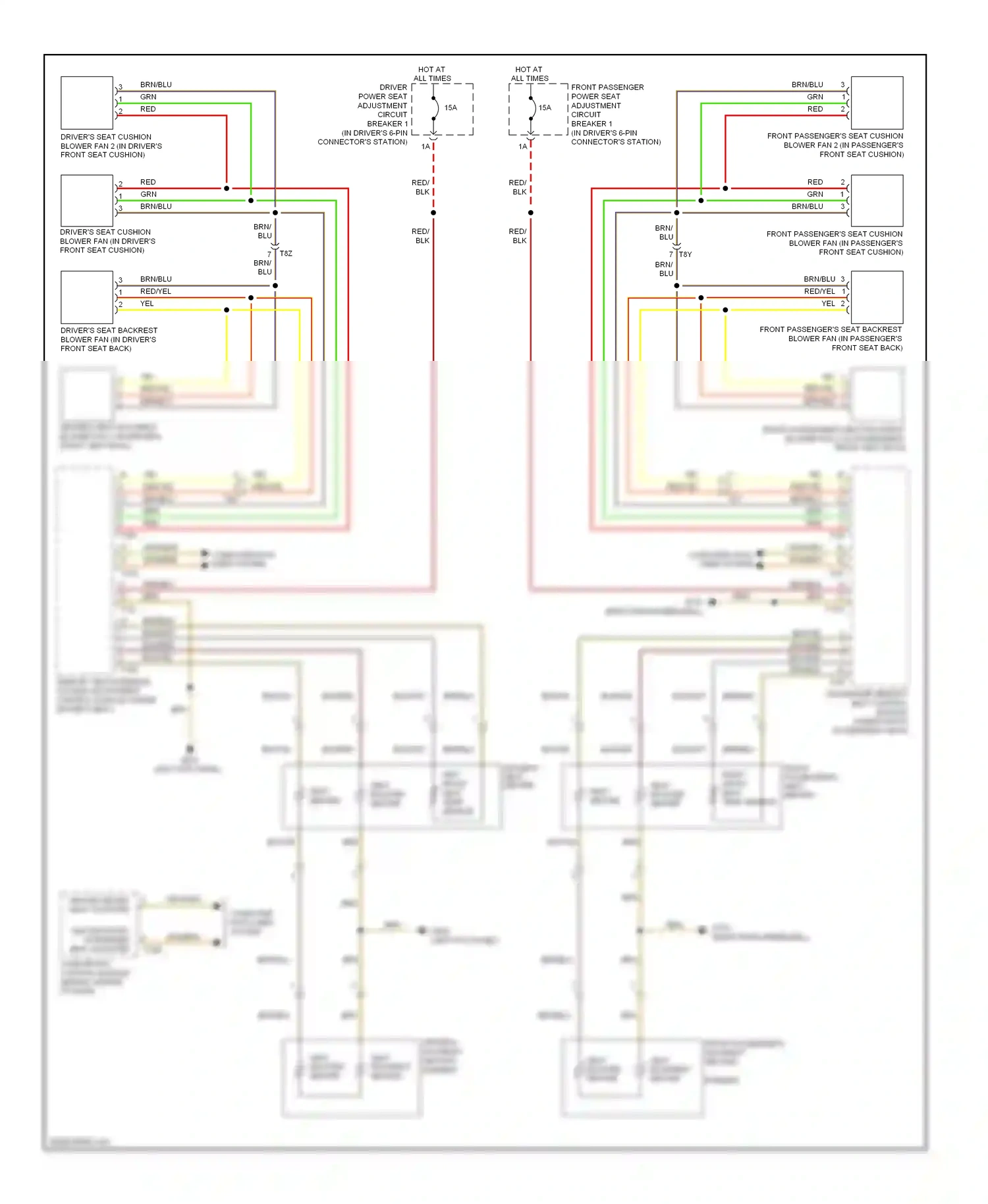 Audi A5 I facelift (2011-2016) element wiring diagram  (1 of 1)