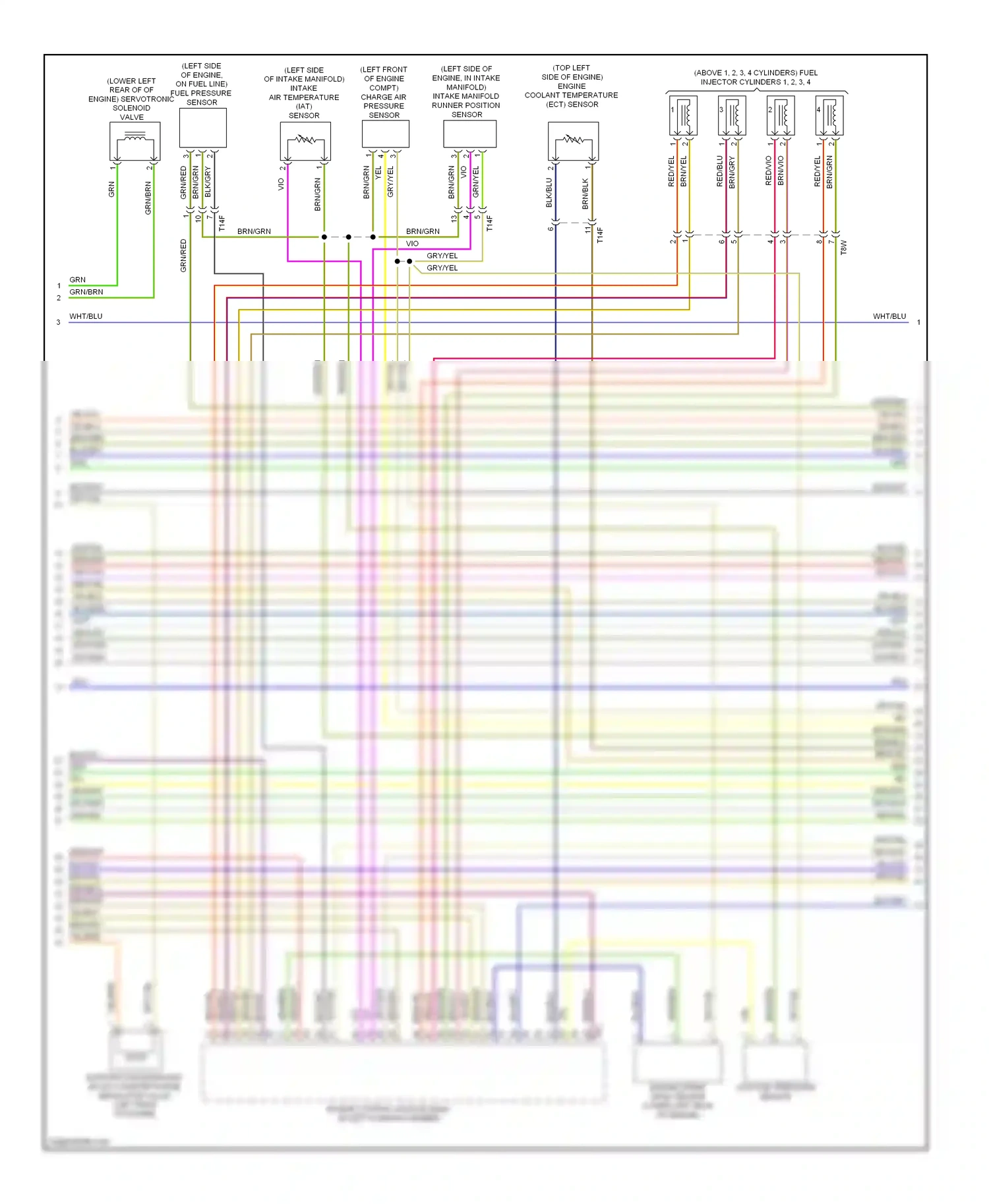 Audi A5 I facelift (2011-2016) engine control module (ecm) (in left plenum chamber) wiring diagram  (9 of 17)