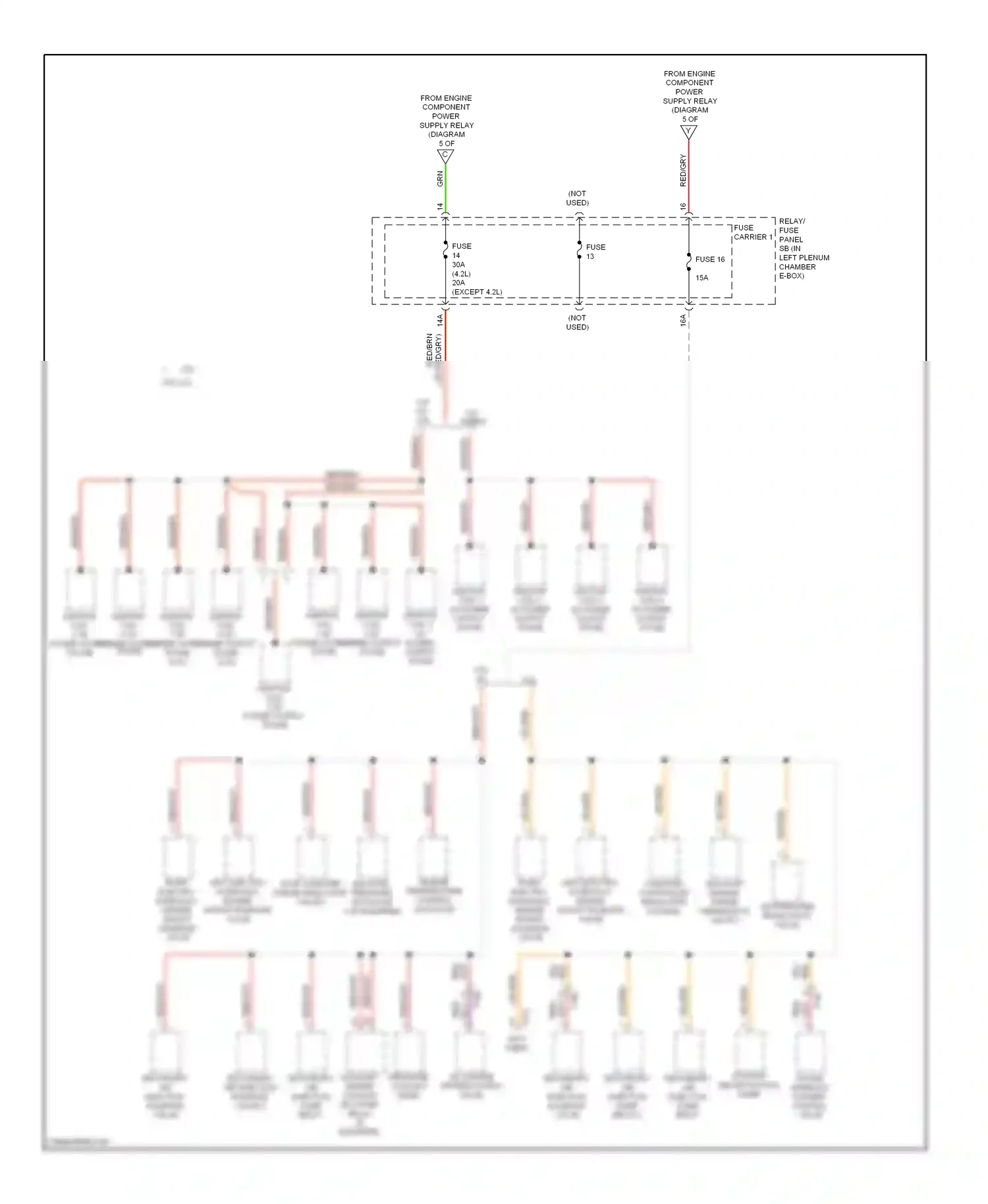 Audi A5 I facelift (2011-2016) (except 4.2l) wiring diagram  (2 of 3)