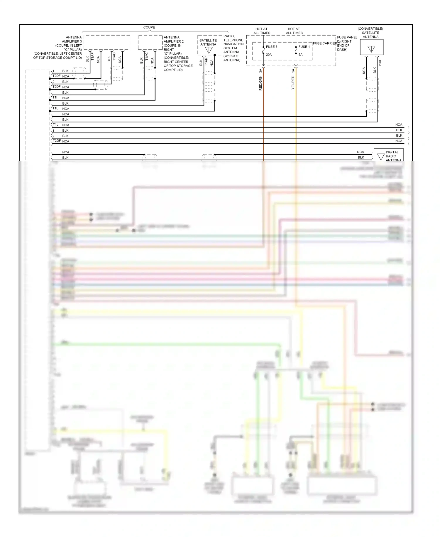Audi A5 I facelift (2011-2016) external audio source connection wiring diagram  (3 of 11)