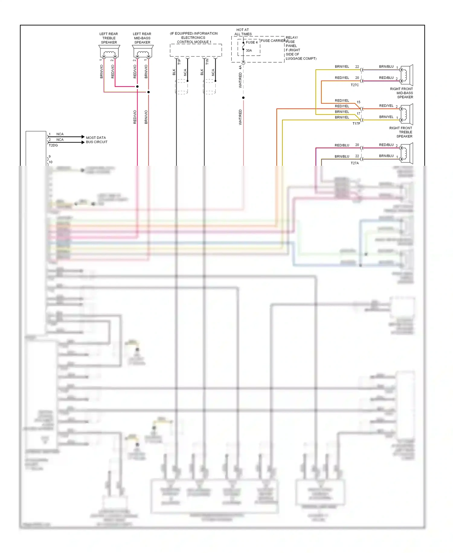 Audi A5 I facelift (2011-2016) (if equipped) information electronics control module 1 wiring diagram  (1 of 2)