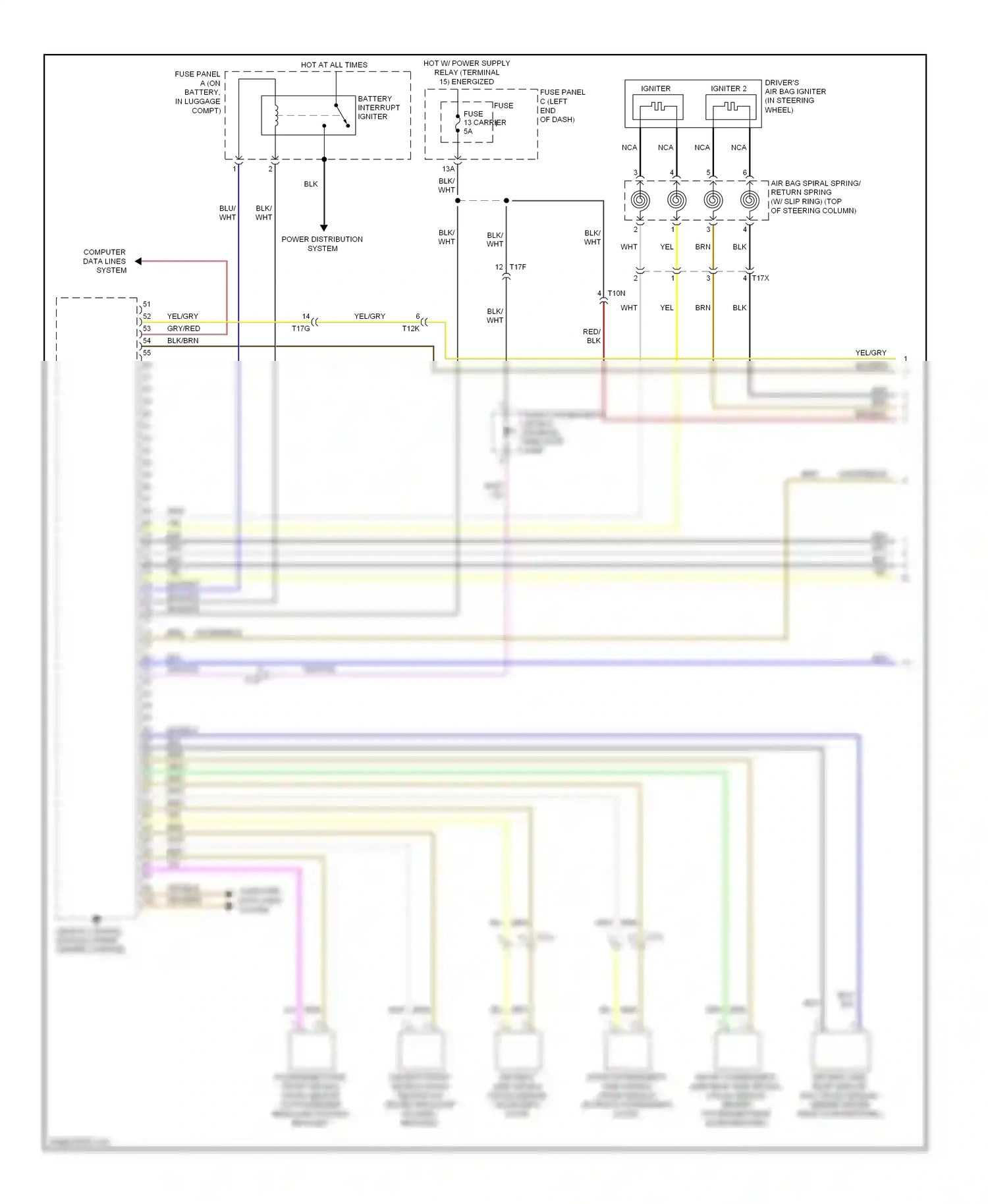 Audi A5 I facelift (2011-2016) igniter wiring diagram  (1 of 3)