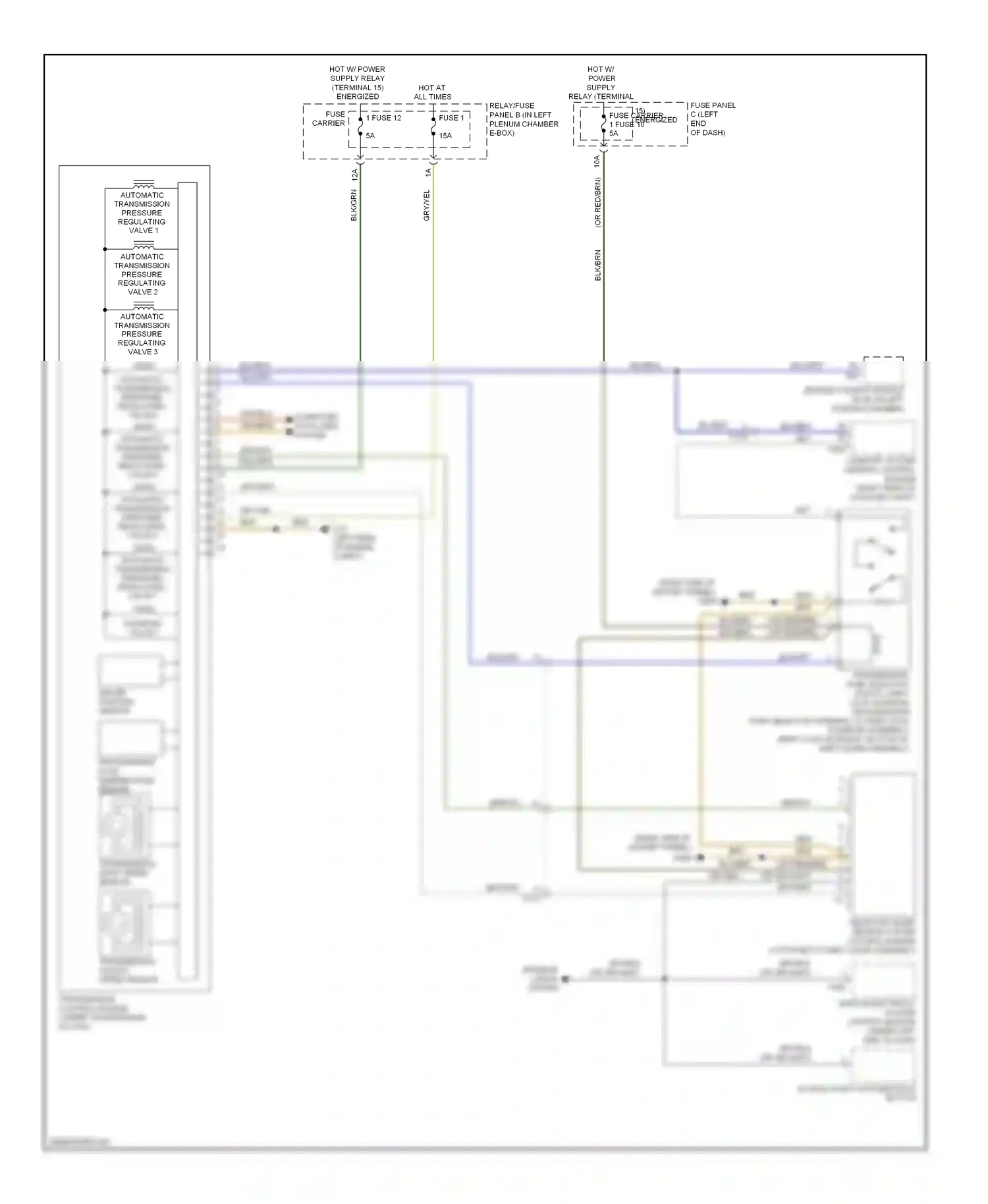 Audi A5 I facelift (2011-2016) (in left plenum chamber e-box) wiring diagram  (1 of 16)