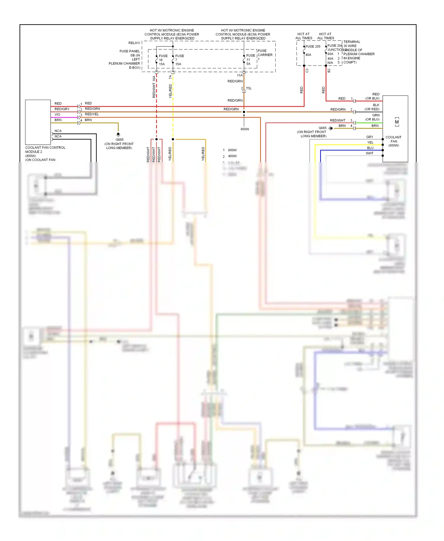 Audi A5 I facelift (2011-2016) (in left plenum chamber) wiring diagram  (4 of 16)