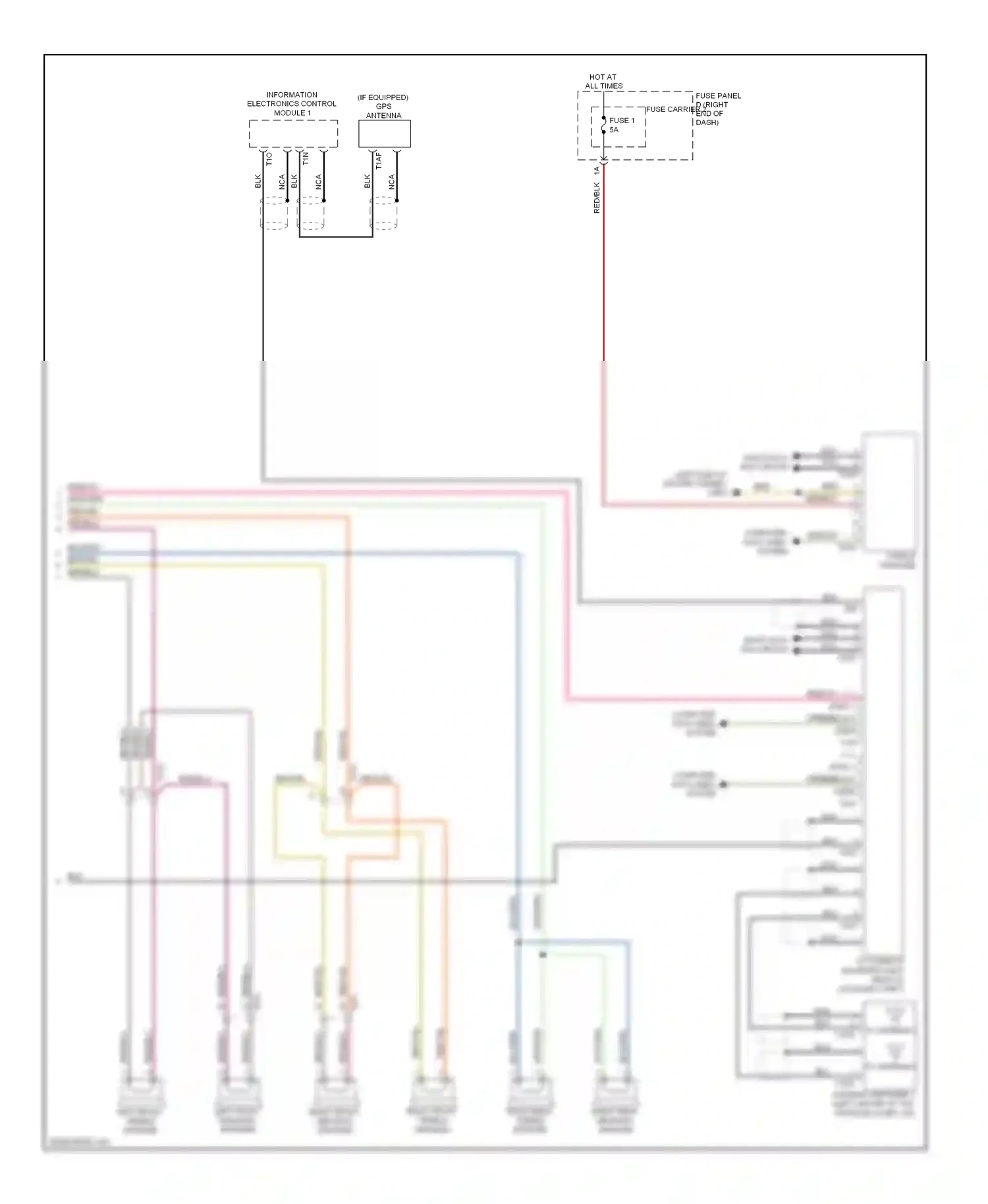 Audi A5 I facelift (2011-2016) information electronics control module 1 wiring diagram  (6 of 23)