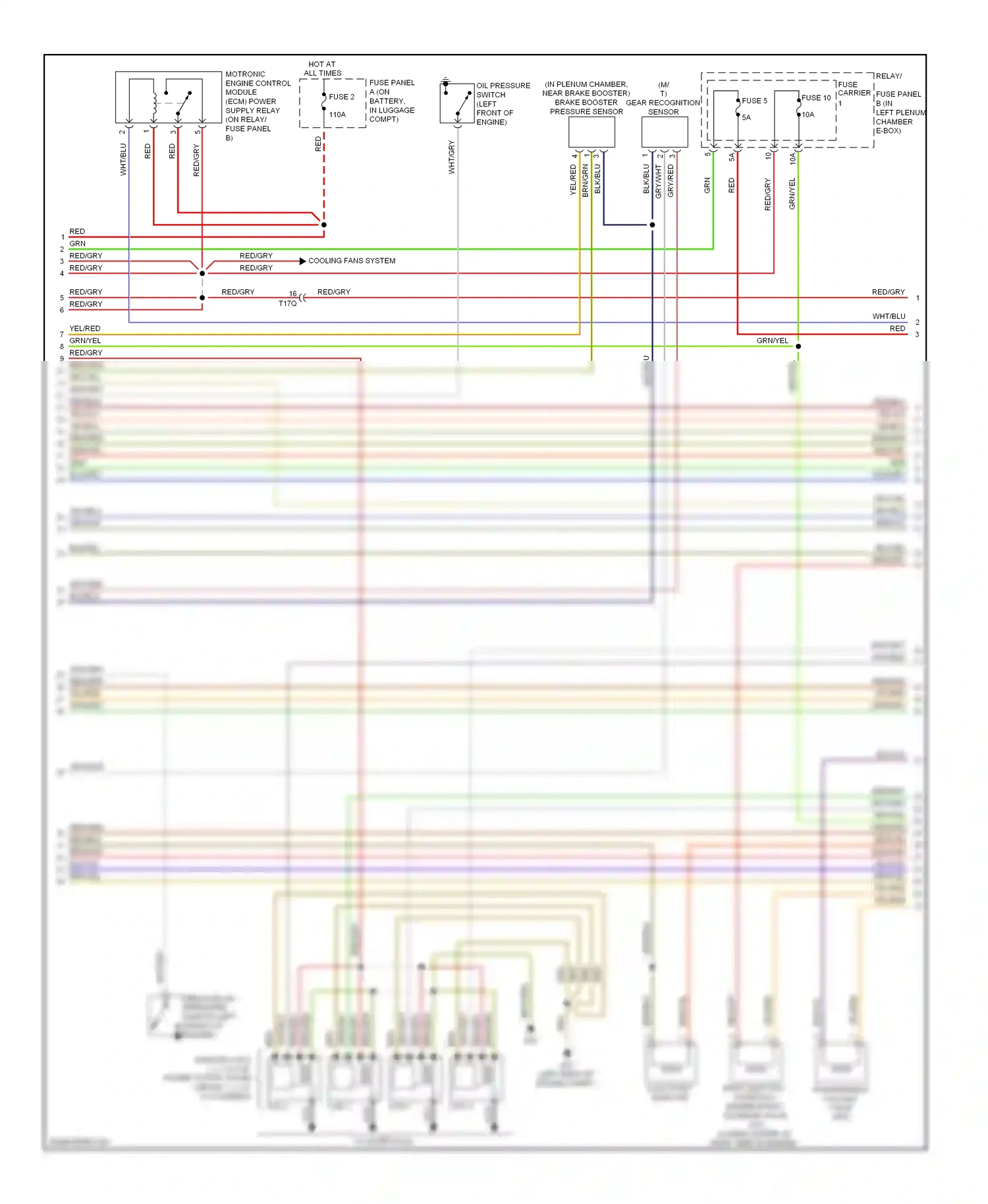 Audi A5 I facelift (2011-2016) (m/t) gear recognition sensor wiring diagram  (1 of 1)