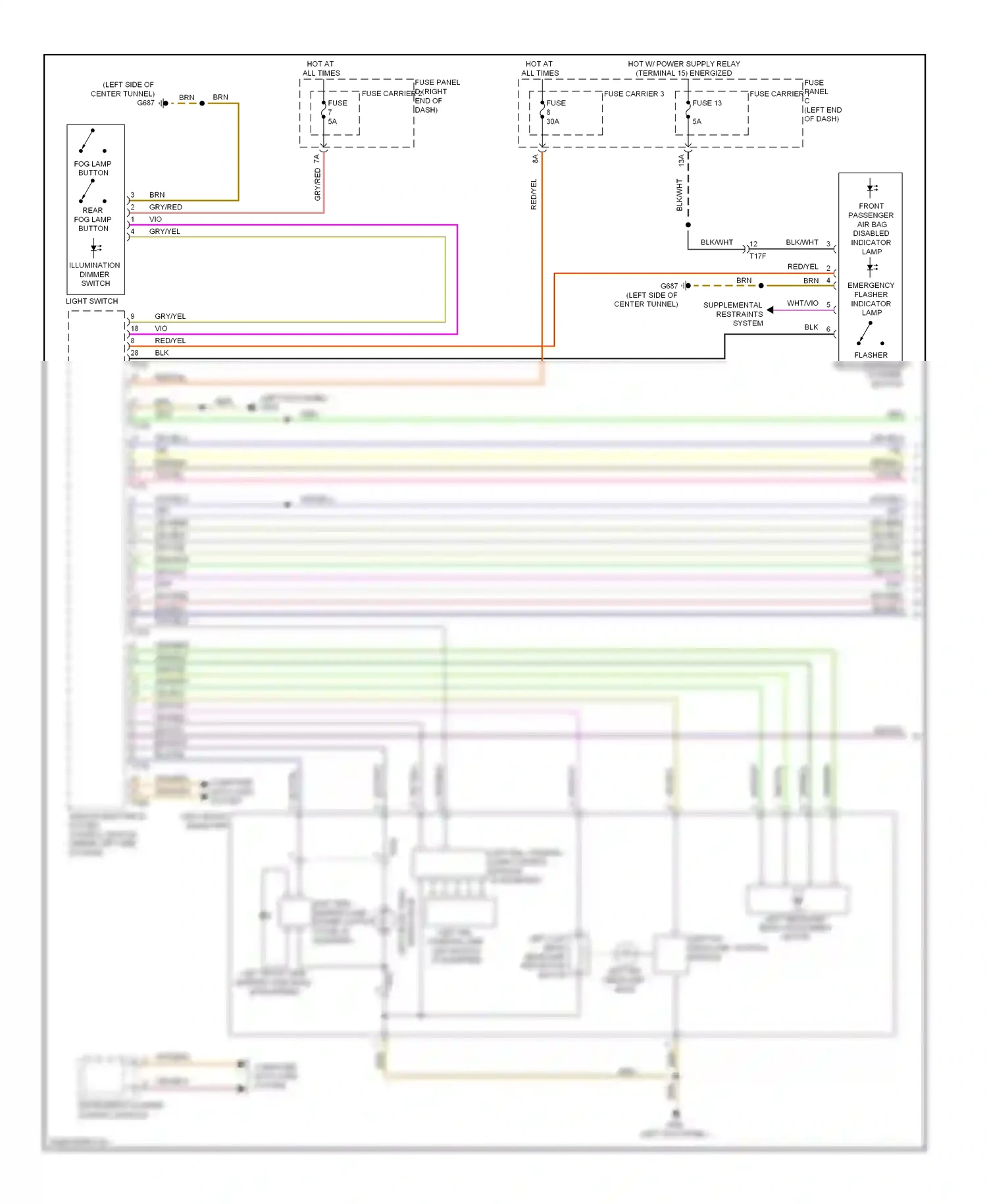 Audi A5 I facelift (2011-2016) org/blu wiring diagram  (14 of 34)