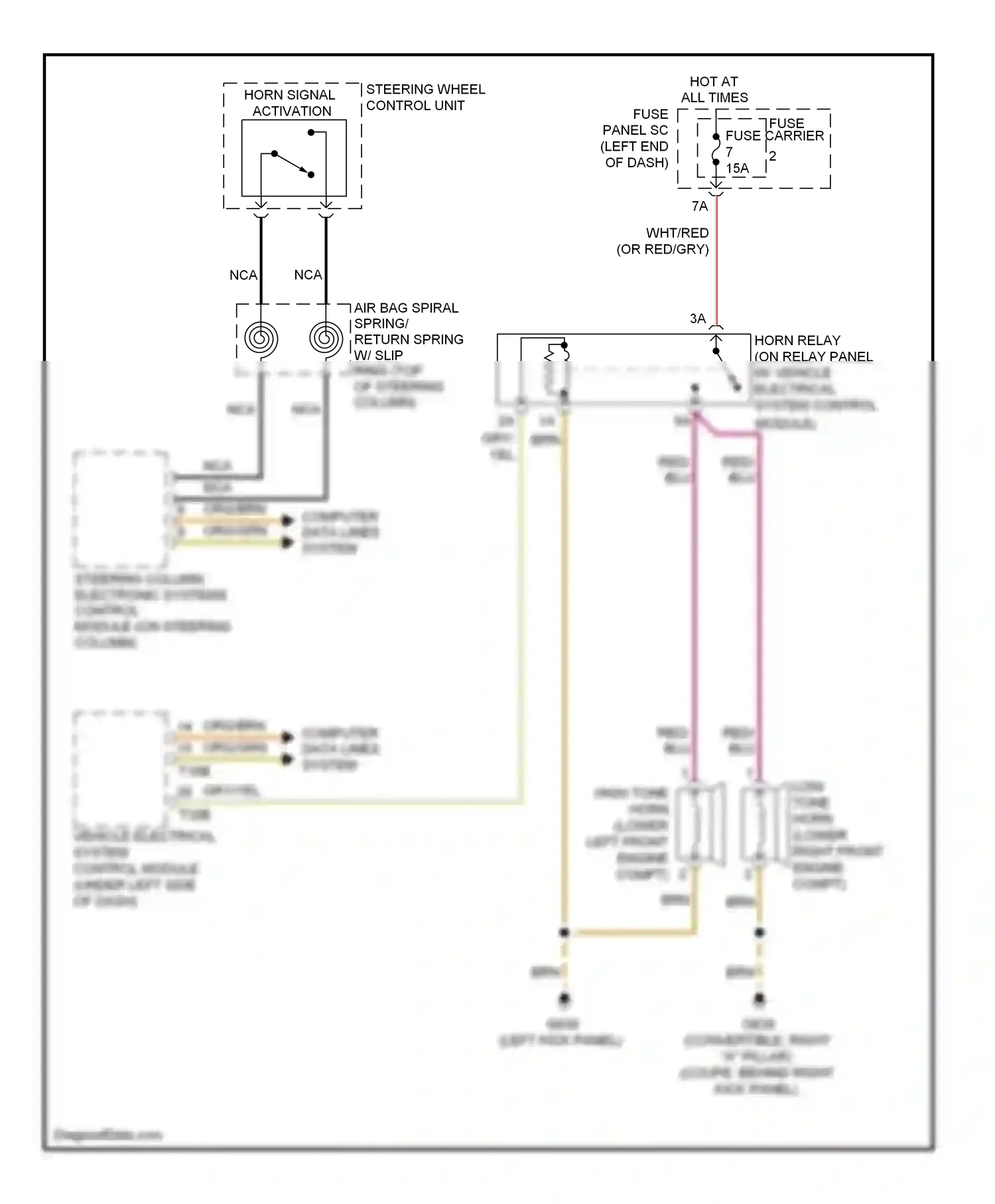 Audi A5 I facelift (2011-2016) vehicle electrical system control module wiring diagram  (8 of 36)