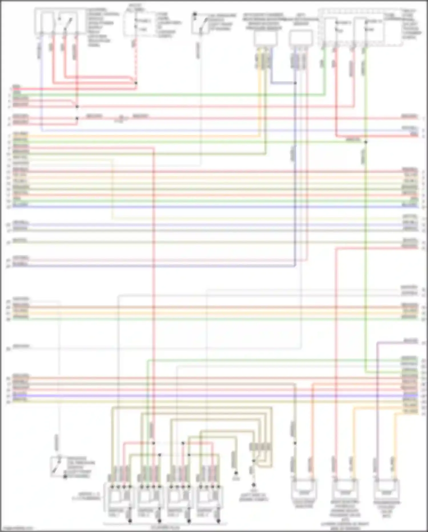 A5 Audi I facelift (2011-2016): Wiring diagram engine performance 2.0l turbo, convertible (2 of 6)