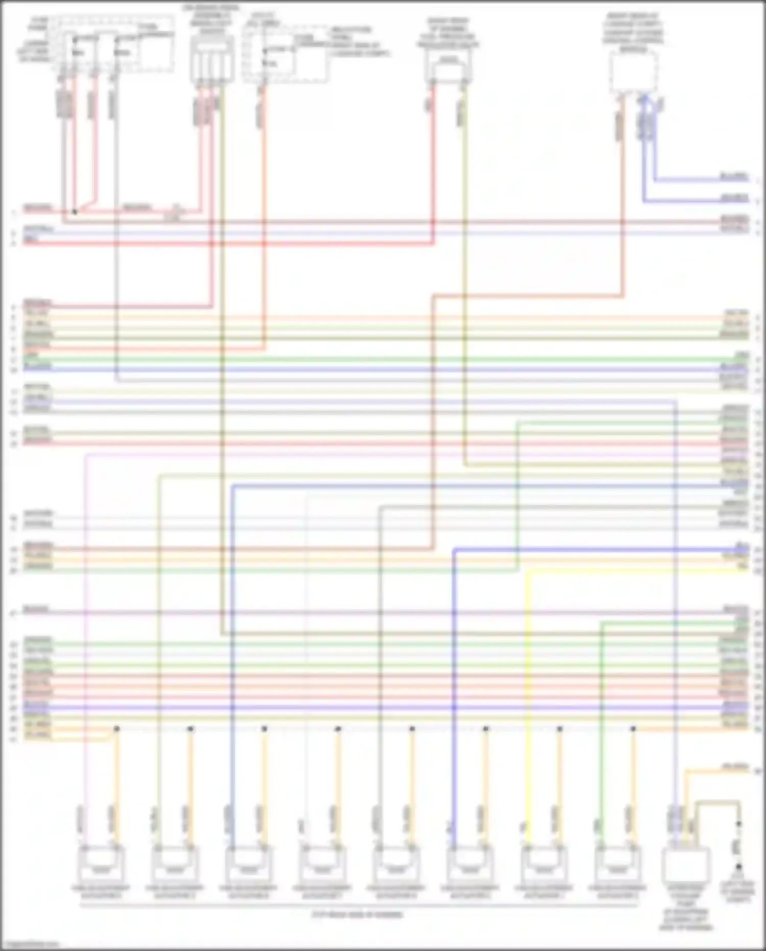A5 Audi I facelift (2011-2016): Wiring diagram engine performance 2.0l turbo, convertible (3 of 6)
