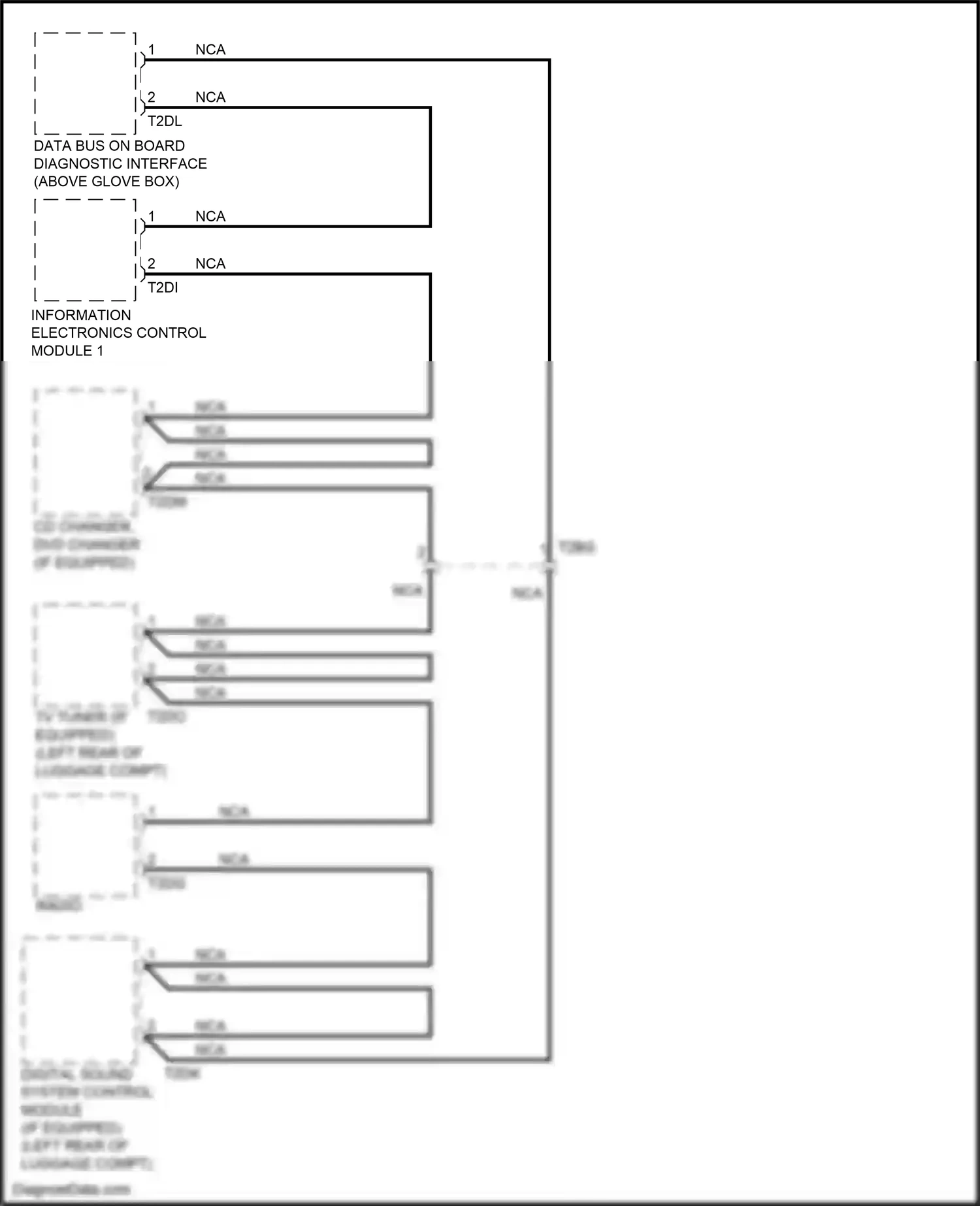 Audi A5 I facelift (2011-2016) data bus on board diagnostic interface wiring diagram  (3 of 6)