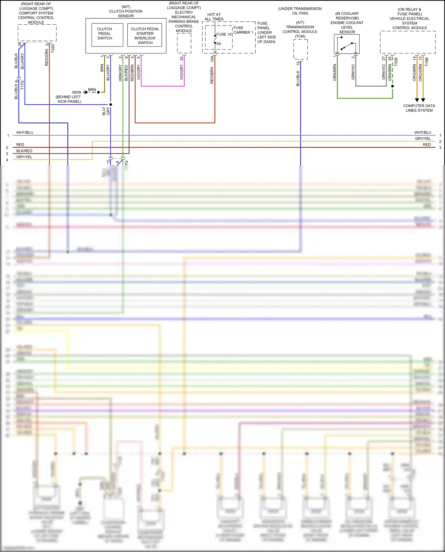 Audi A5 I facelift (2011-2016) vehicle electrical system control module wiring diagram  (36 of 36)