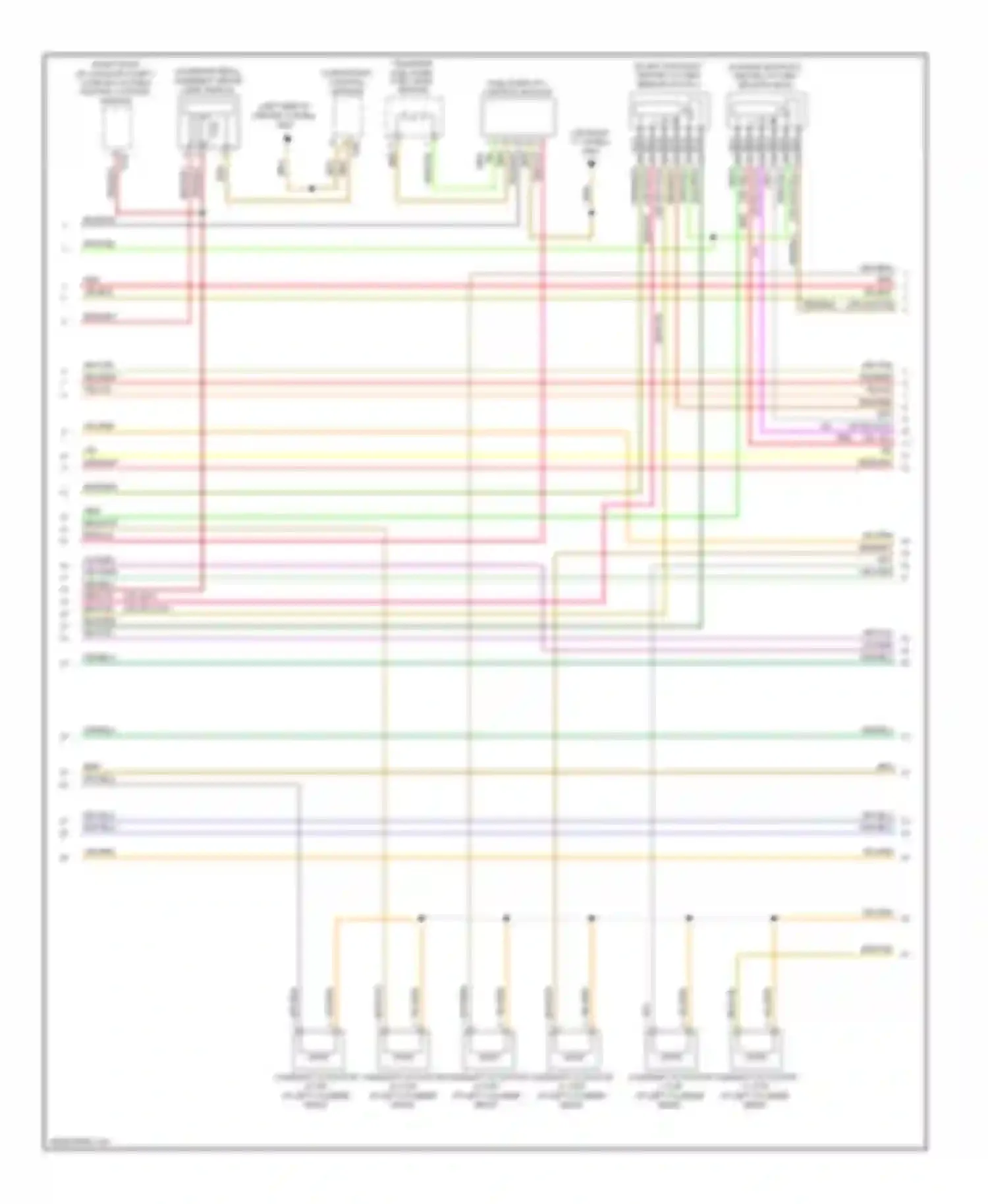 A5 Audi I (2007-2011): Wiring diagram engine performance 3.2l (4 of 8)