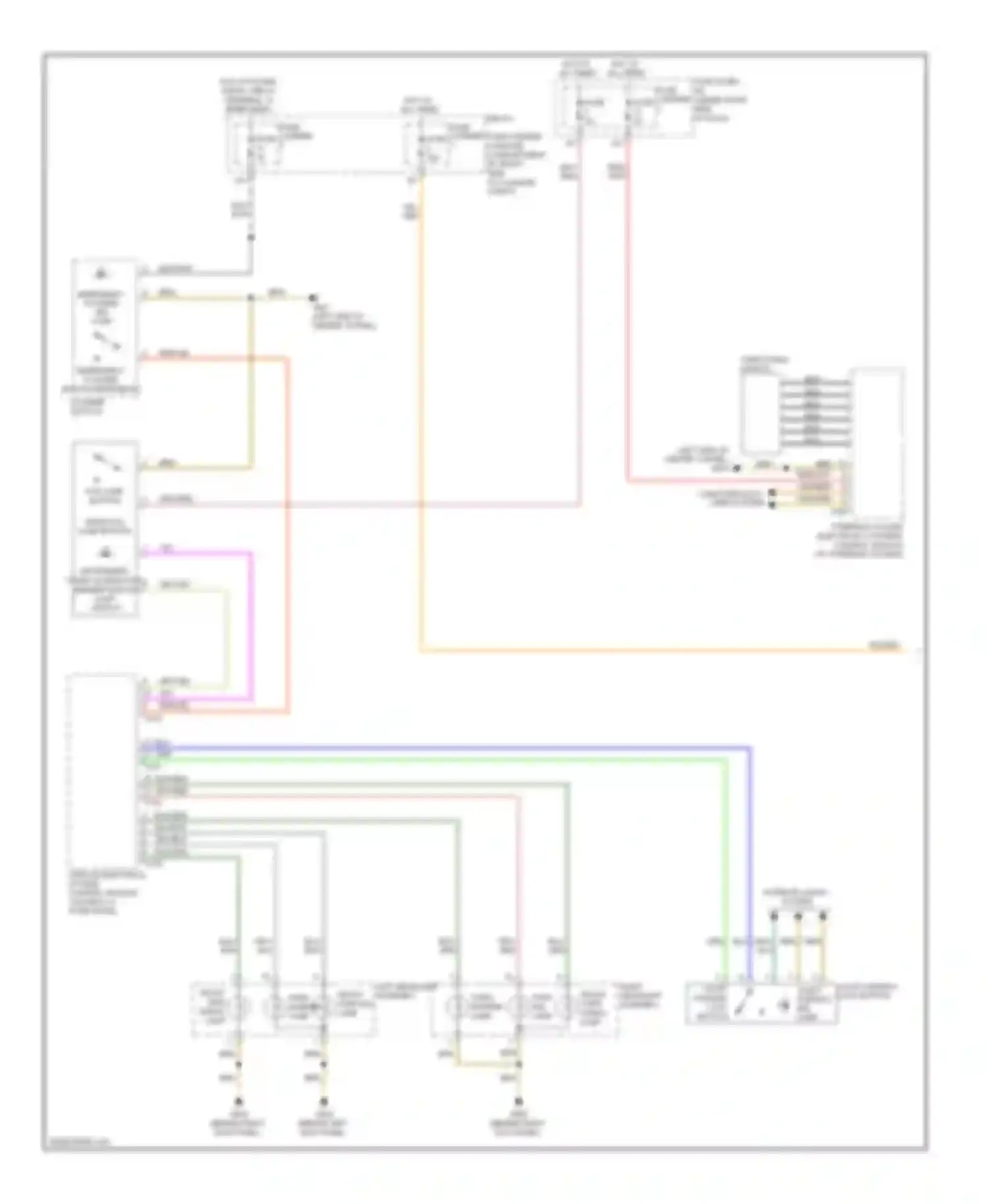 A5 Audi I (2007-2011): Exterior lamps circuit (1 of 2)