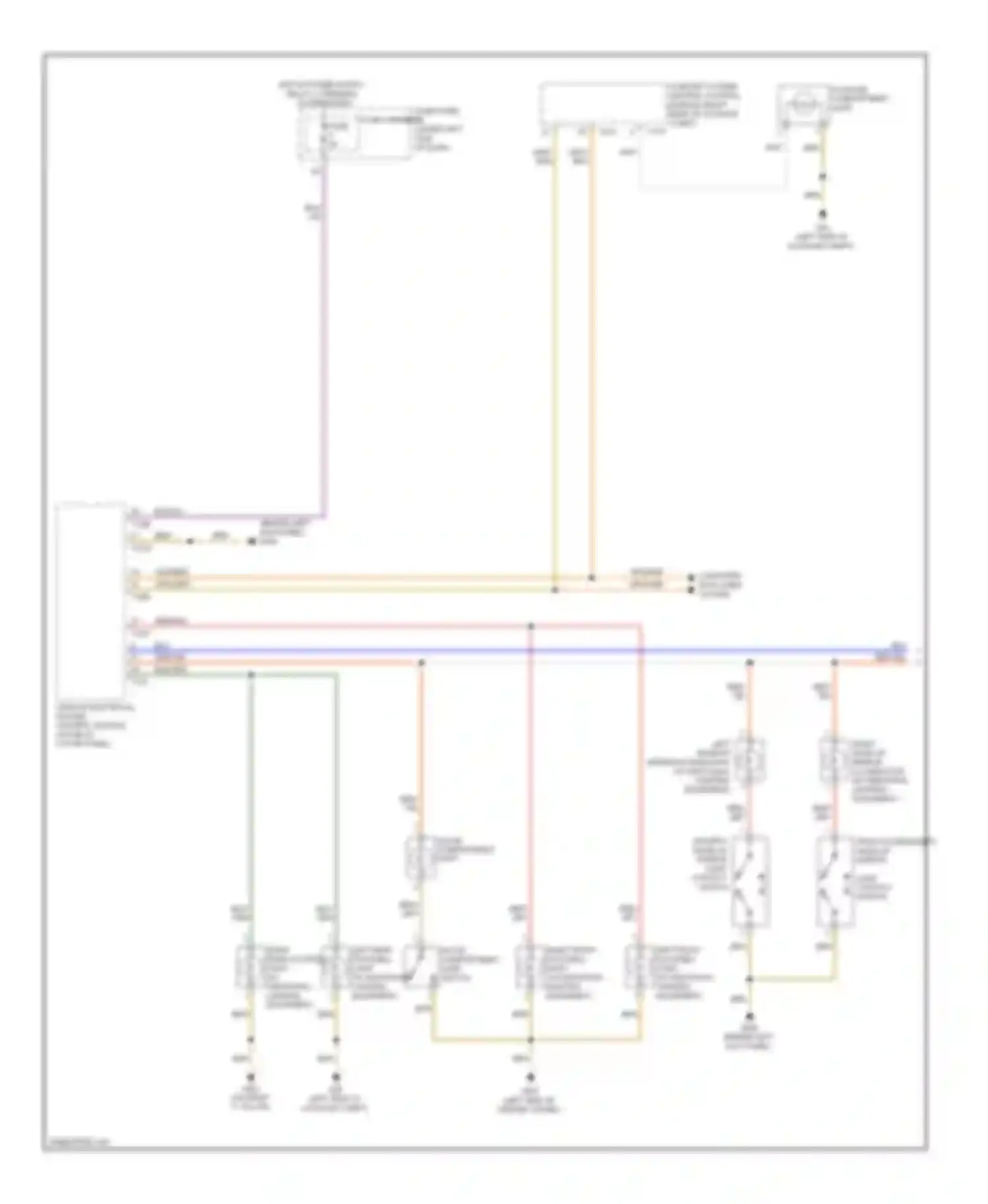 A5 Audi I (2007-2011): Courtesy lamps circuit (1 of 2)