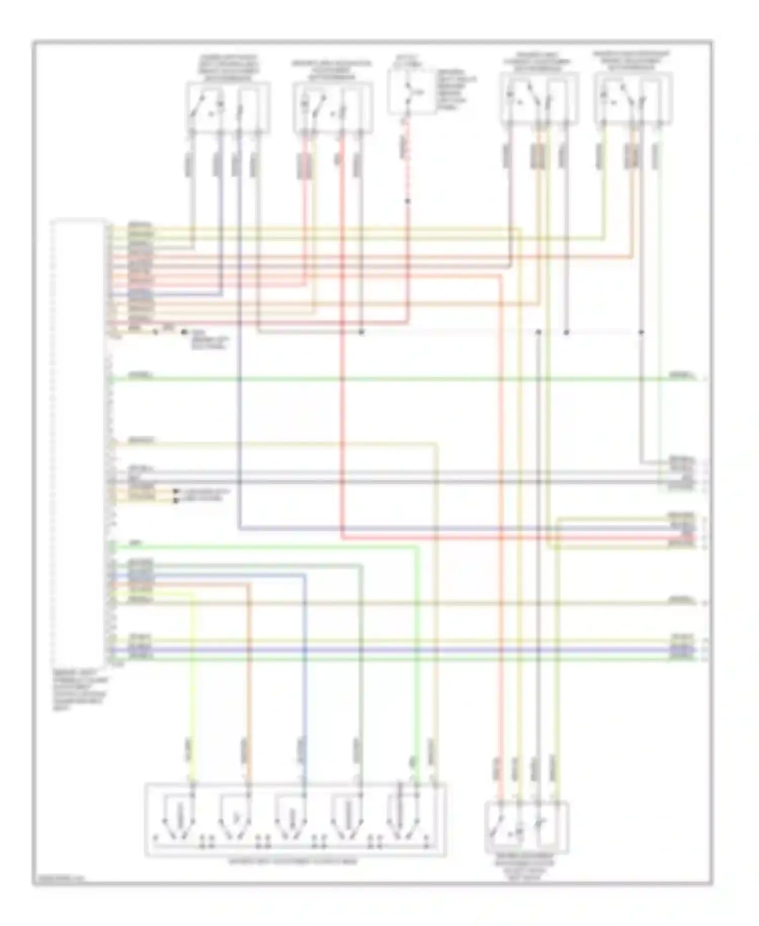 A5 Audi I (2007-2011): Driver"s memory seat circuit (1 of 2)